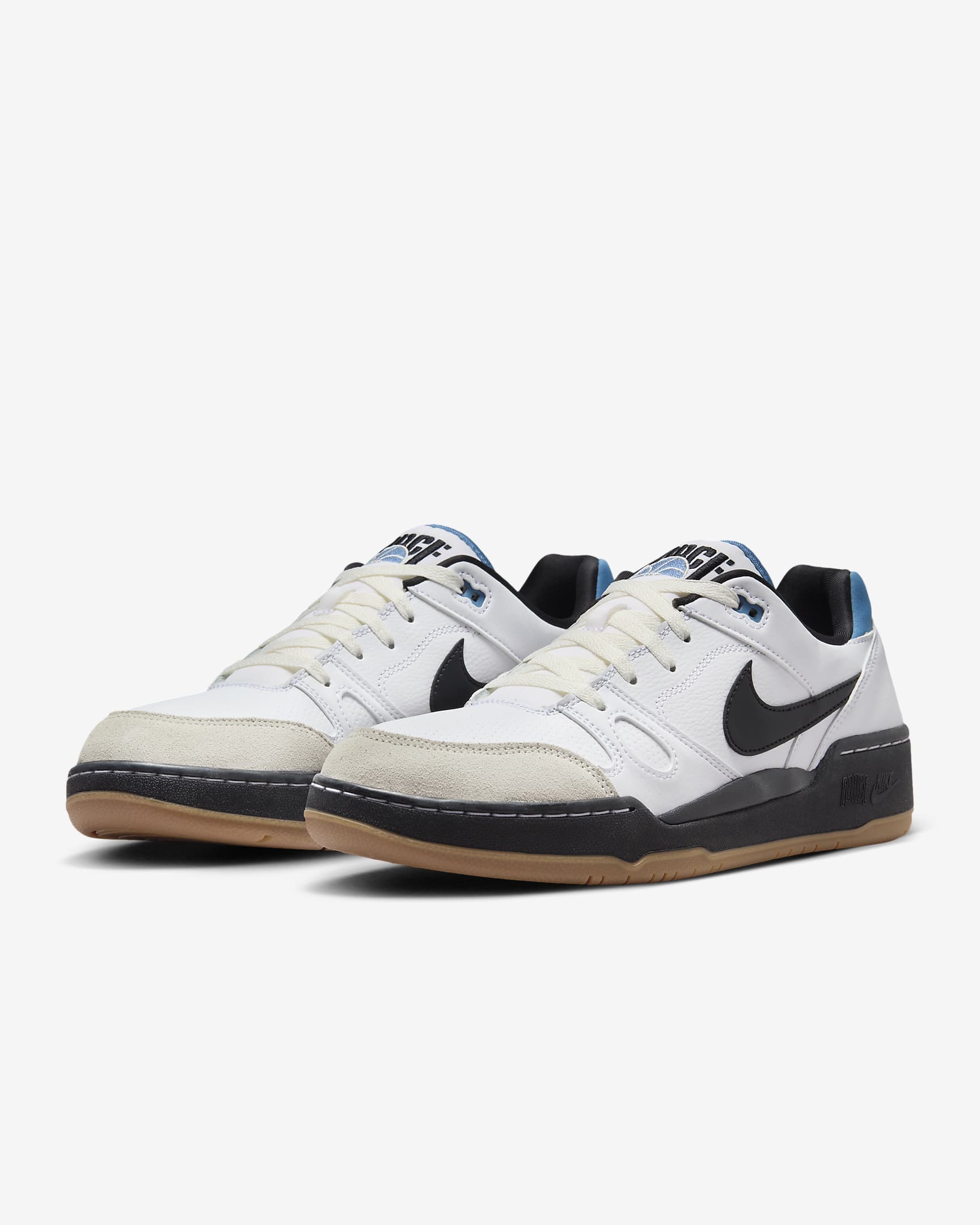 Tenis para hombre Nike Full Force Low - Blanco/Fantasma/Tormenta del Egeo/Negro