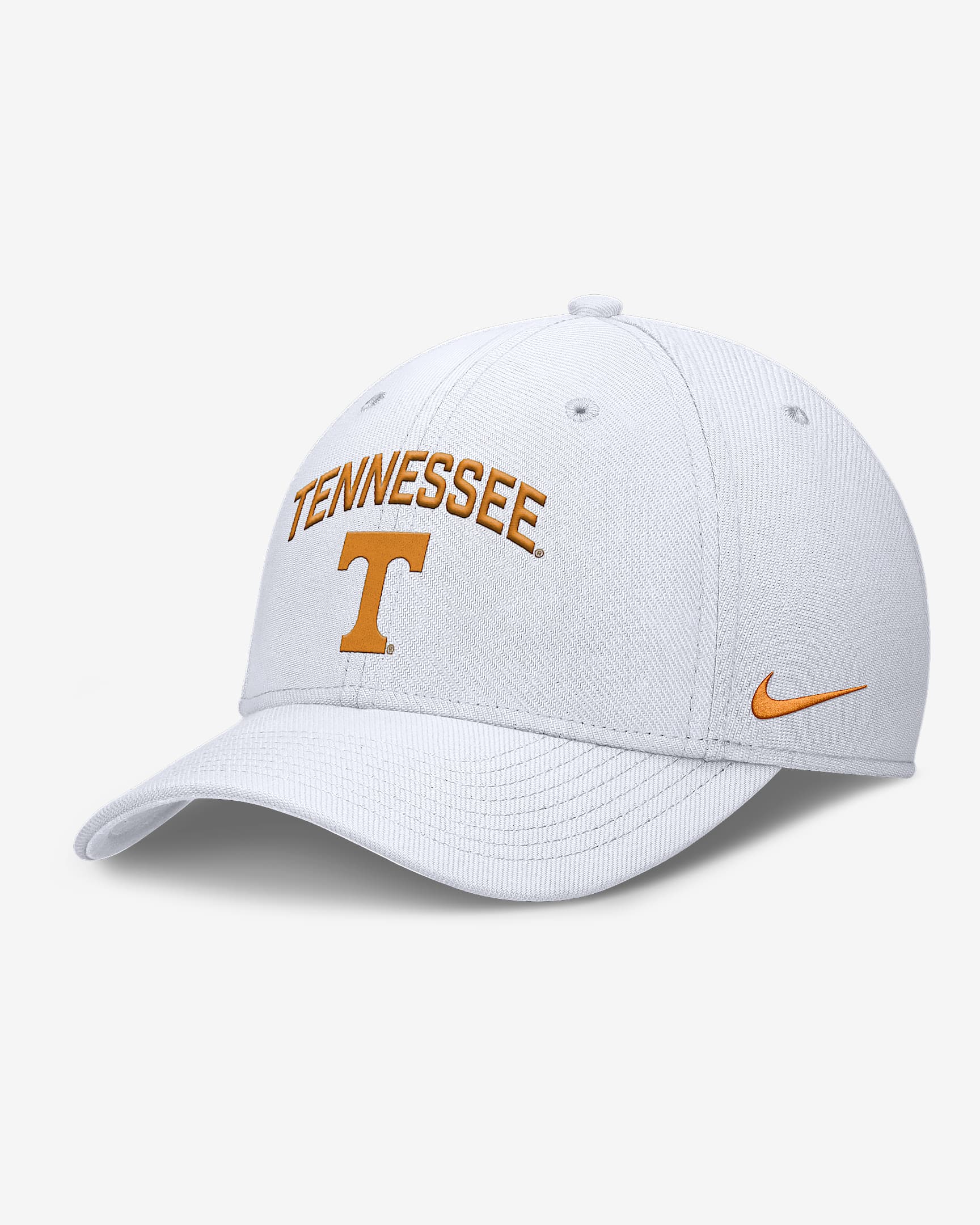 Tennessee On-Field Rise Swoosh Men's Nike Dri-FIT College Hat - White