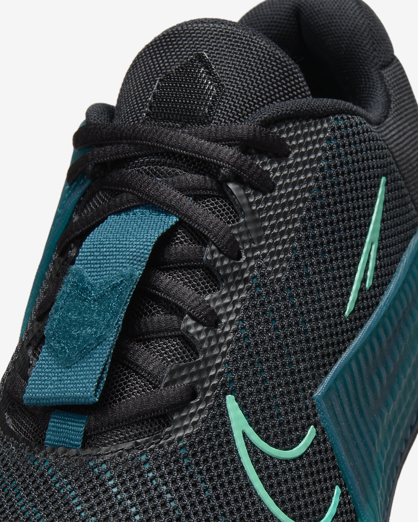 Tenis de entrenamiento para hombre Nike Metcon 9 - Negro/Jade transparente/Verde mica/Azul verdoso geoda