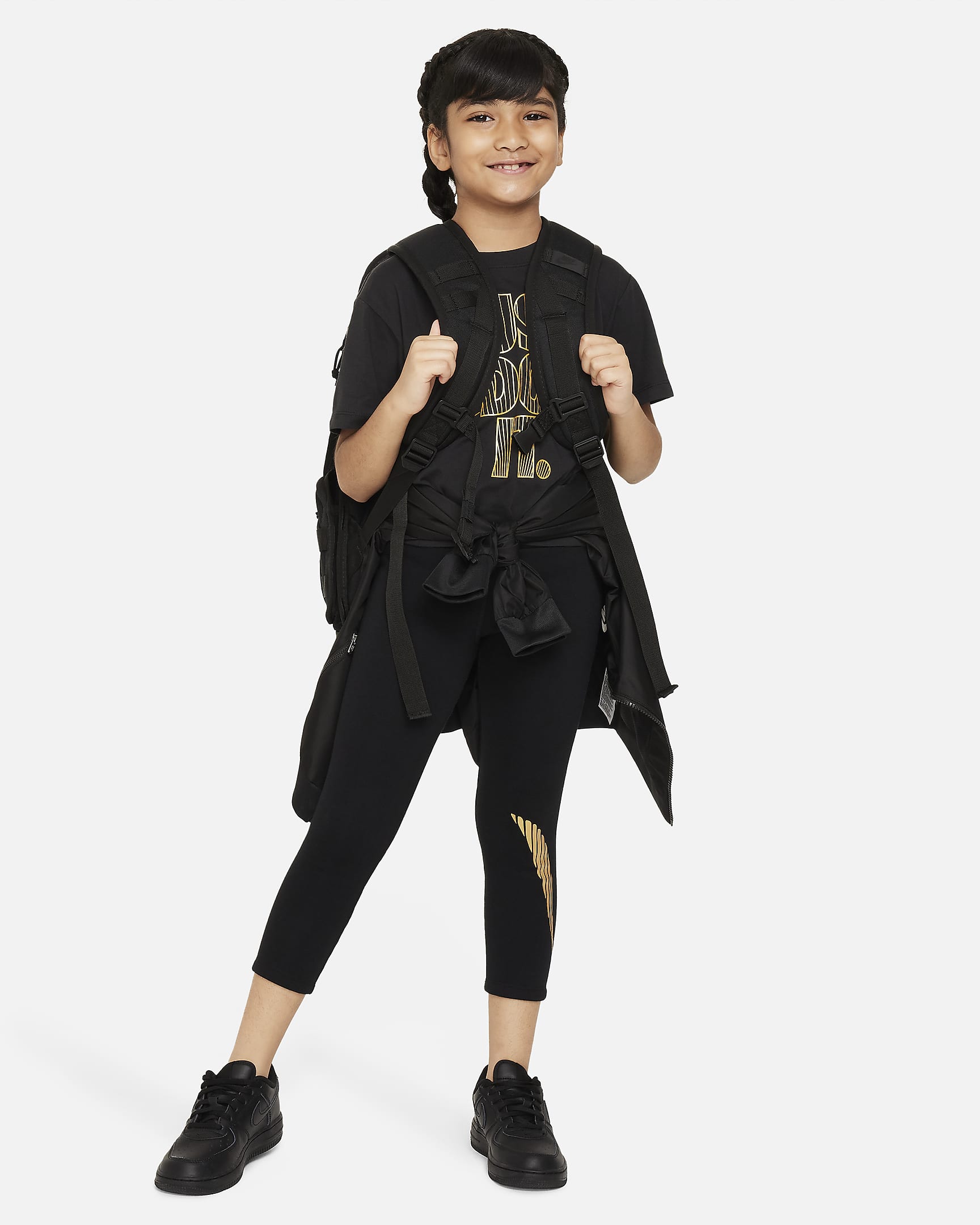 Nike Shine Boxy Tee Little Kids T-Shirt - Black