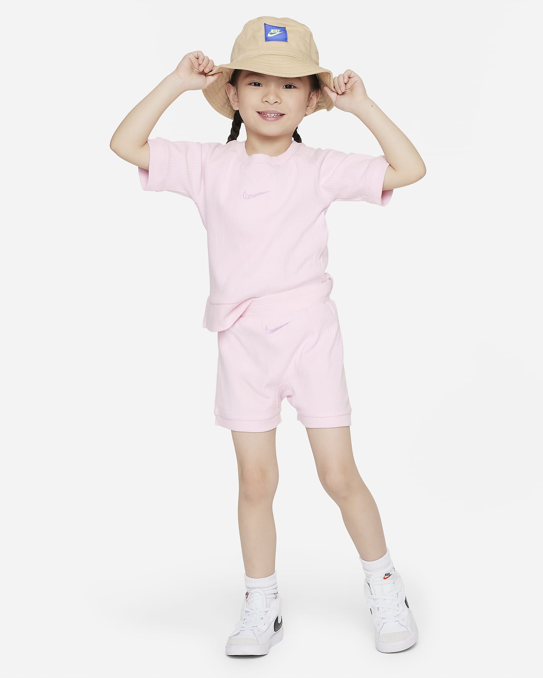 Nike ReadySet Toddler Shorts Set - Pink Foam