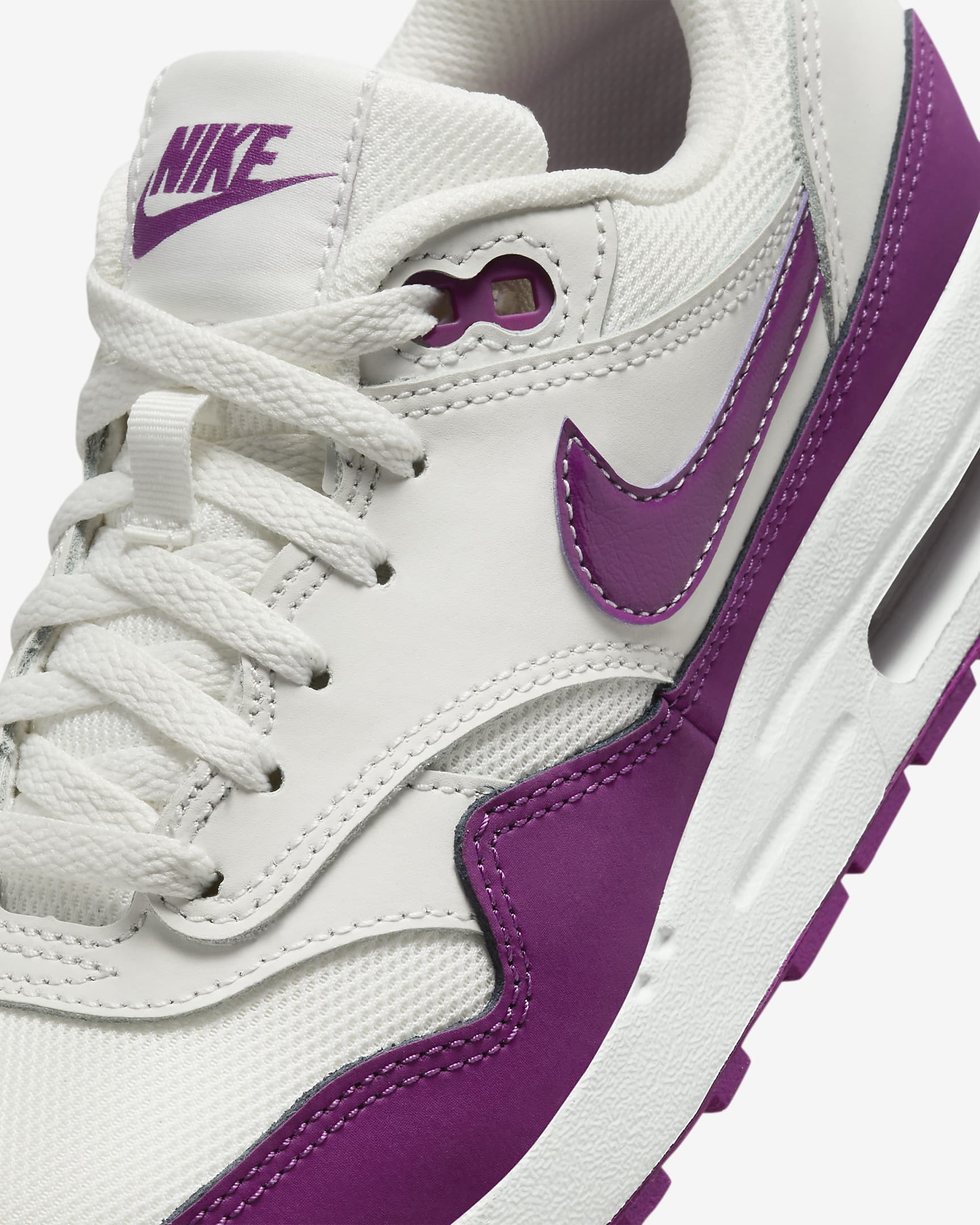 Chaussure Air Max 1pour ado - Summit White/Blanc/Viotech