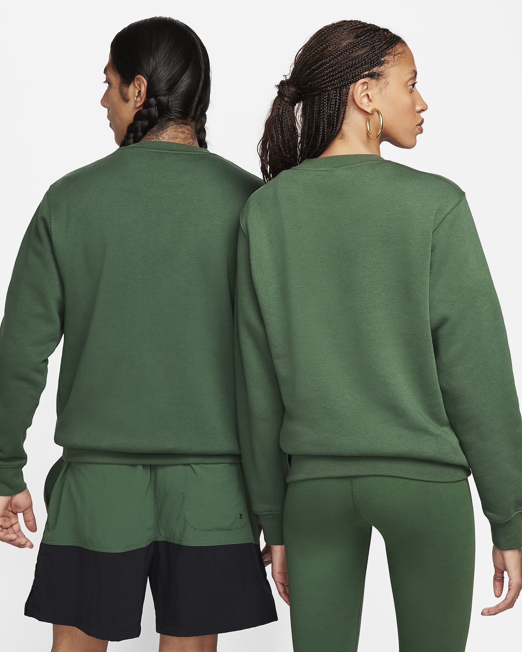 mens fleece crew nike