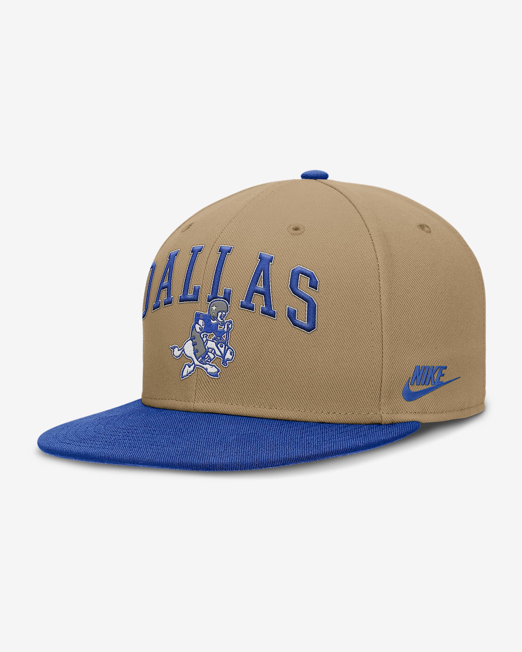Gorra Nike Dri-FIT de la NFL ajustada para hombre Dallas Cowboys True - Caqui