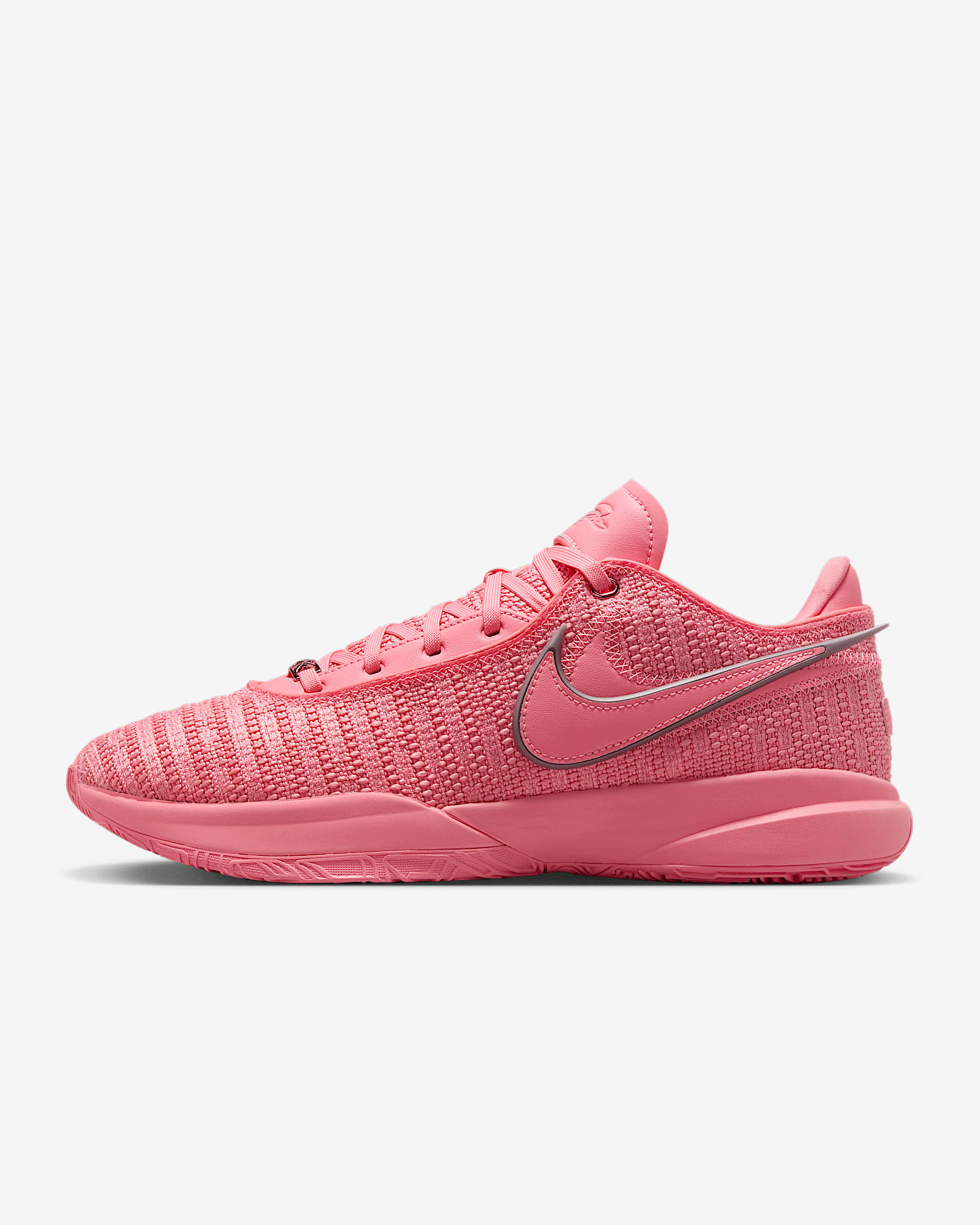 LeBron 20 Basketball Shoes - Pink Gaze/Metallic Silver/Pink Gaze