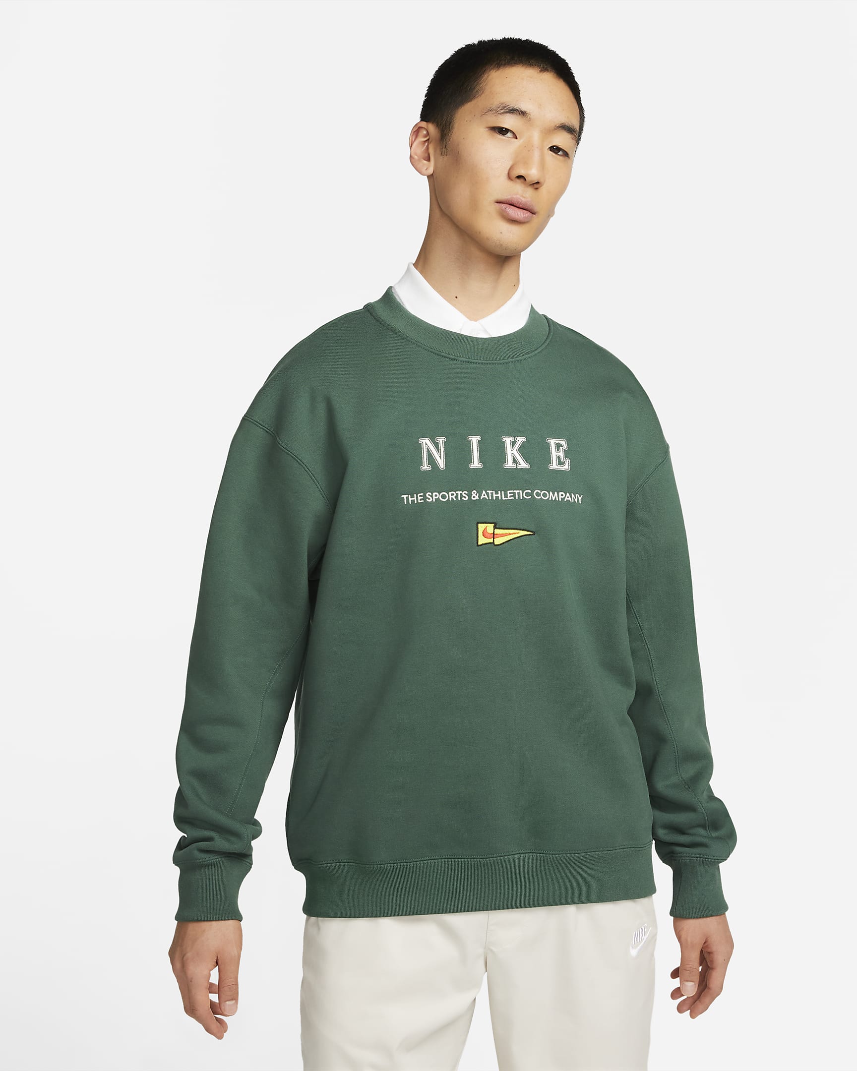 Nike Sportswear Men's Crew-neck Fleece Sweatshirt. Nike SG
