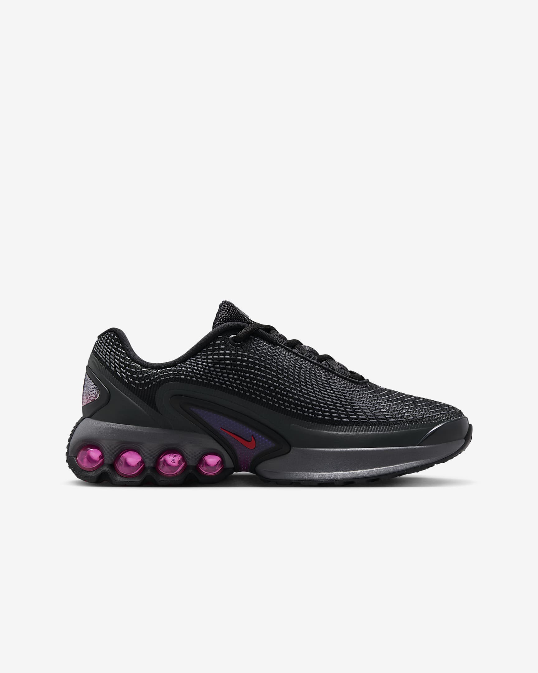 Sapatilhas Nike Air Max DN Júnior - Preto/Cinzento Smoke escuro/Anthracite/Carmesim claro