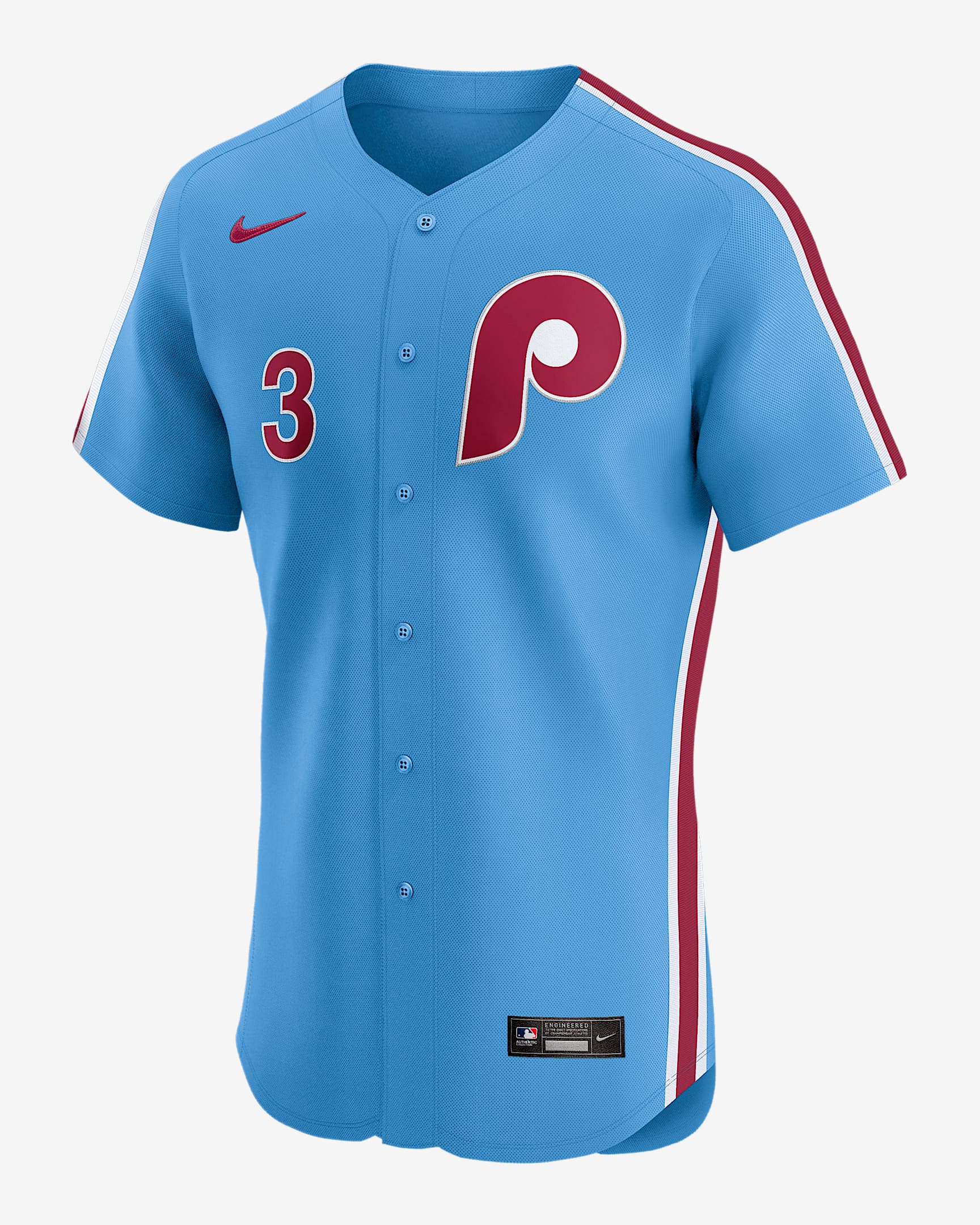 Bryce Harper Philadelphia Phillies Men's Nike Dri-FIT ADV MLB Elite Jersey - Light Blue