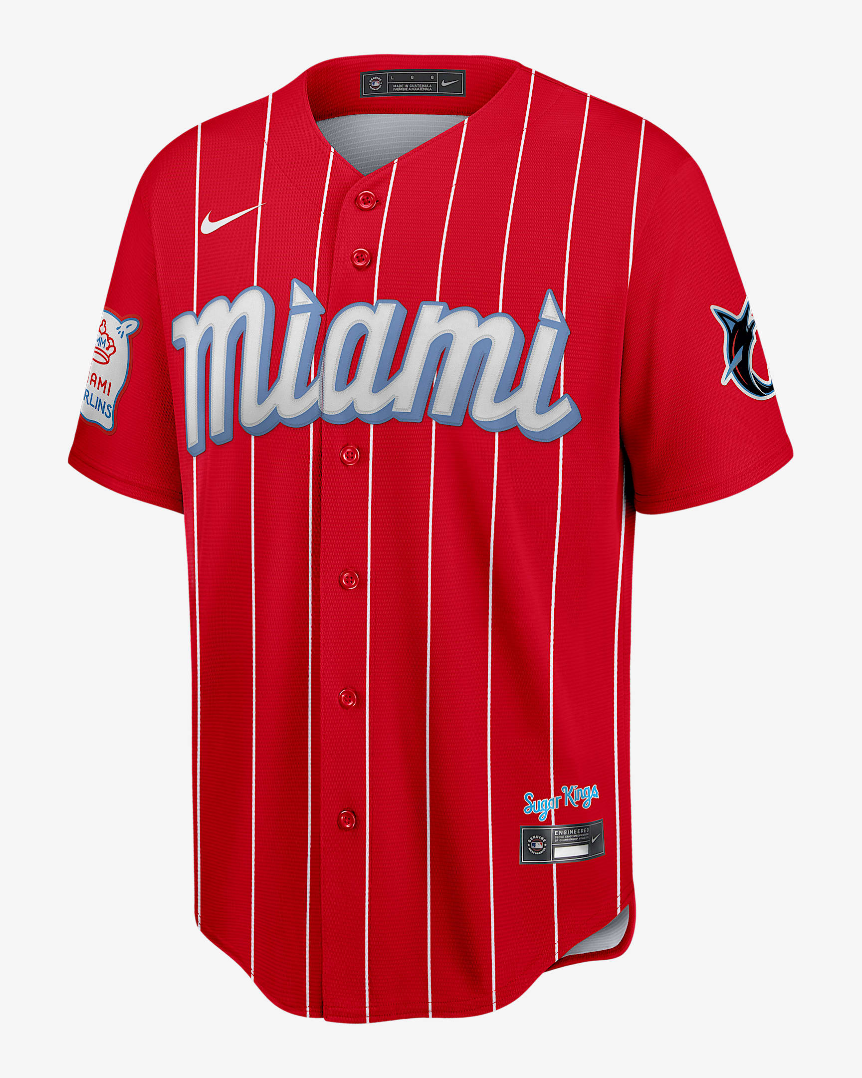 MLB Miami Marlins City Connect Men's Replica Baseball Jersey - Red