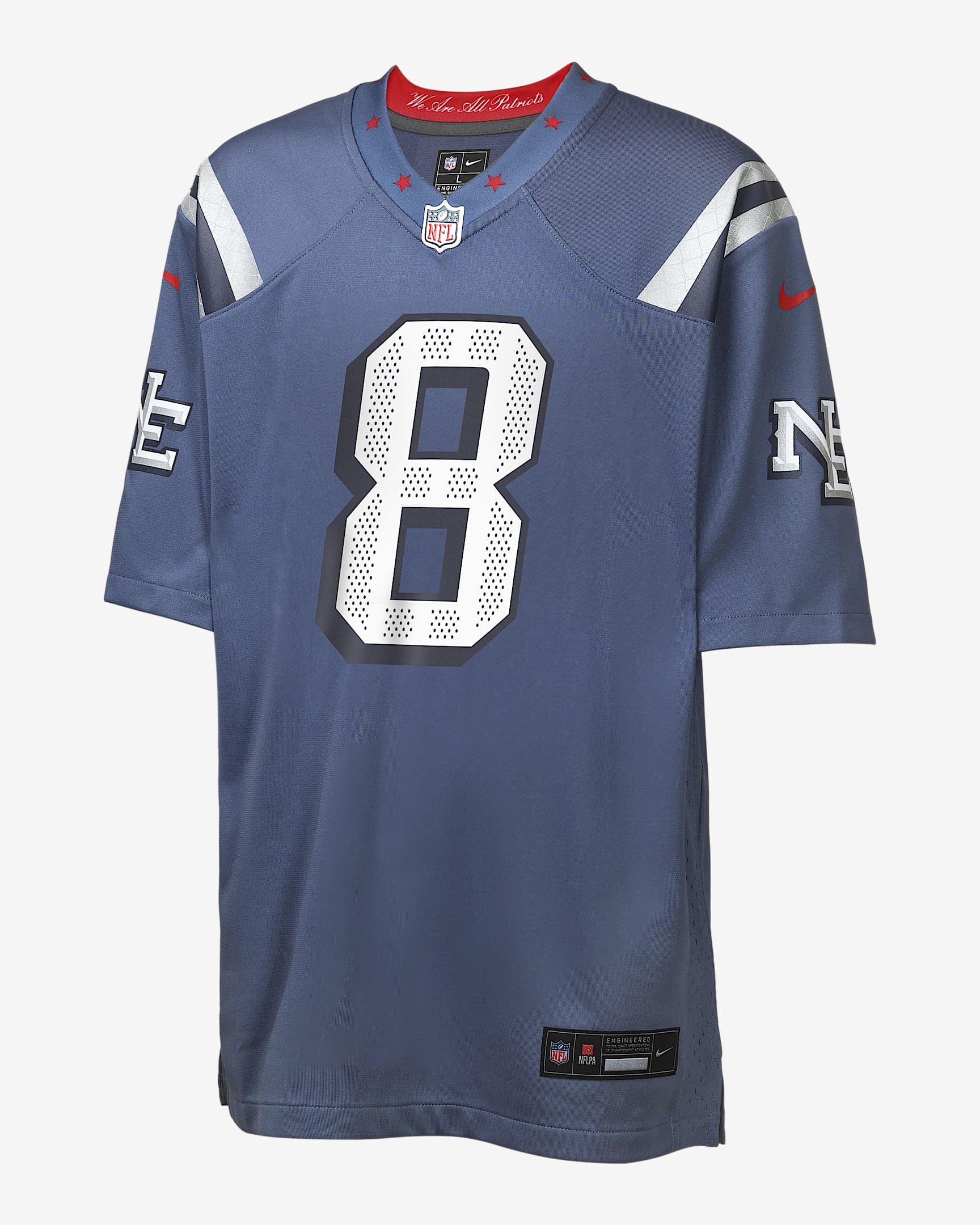 Stefon Diggs New England Patriots Rivalries Collection Big Kids' Nike NFL Game Jersey - Blue