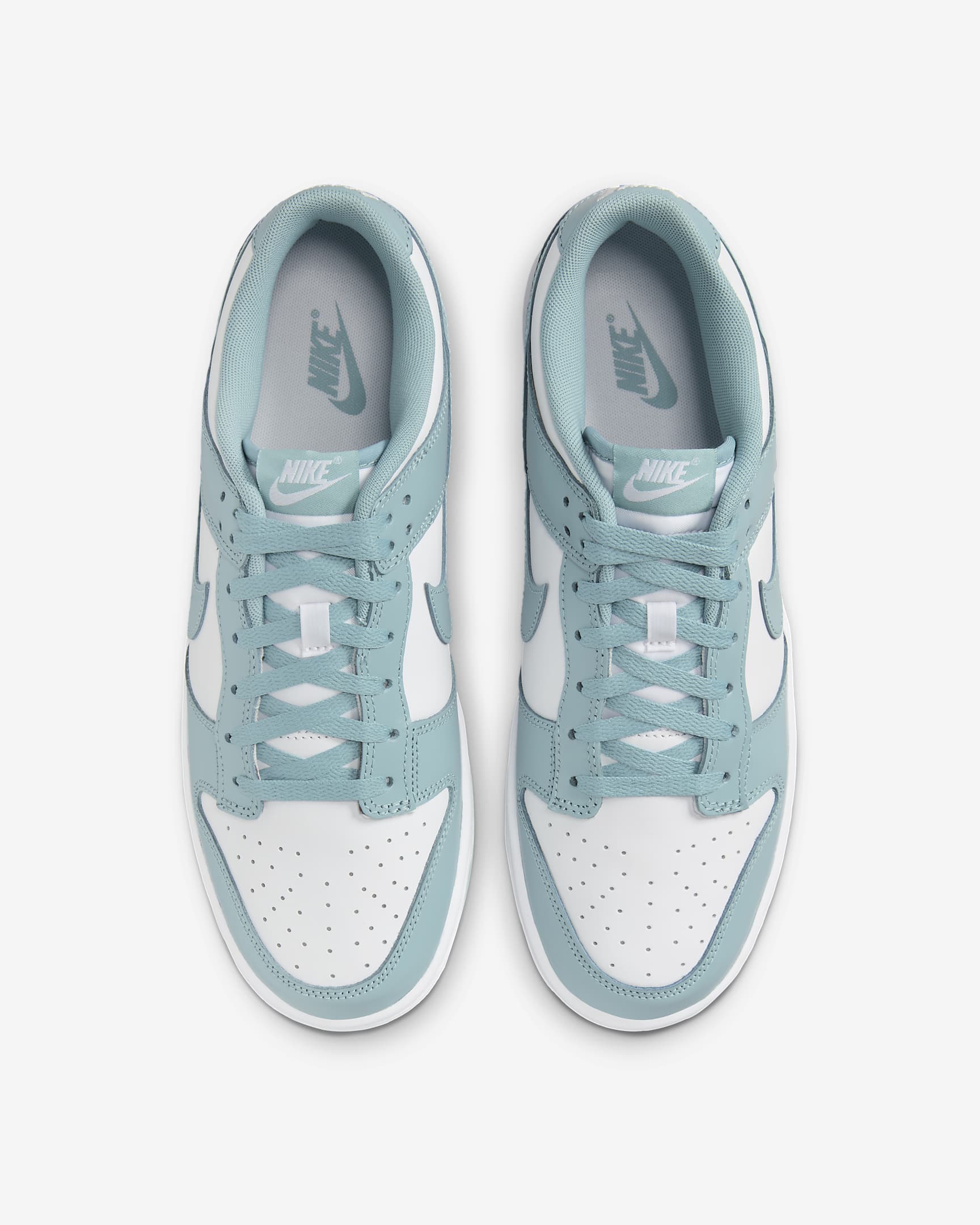 Scarpa Nike Dunk Low Retro - Uomo - Bianco/Denim Turquoise