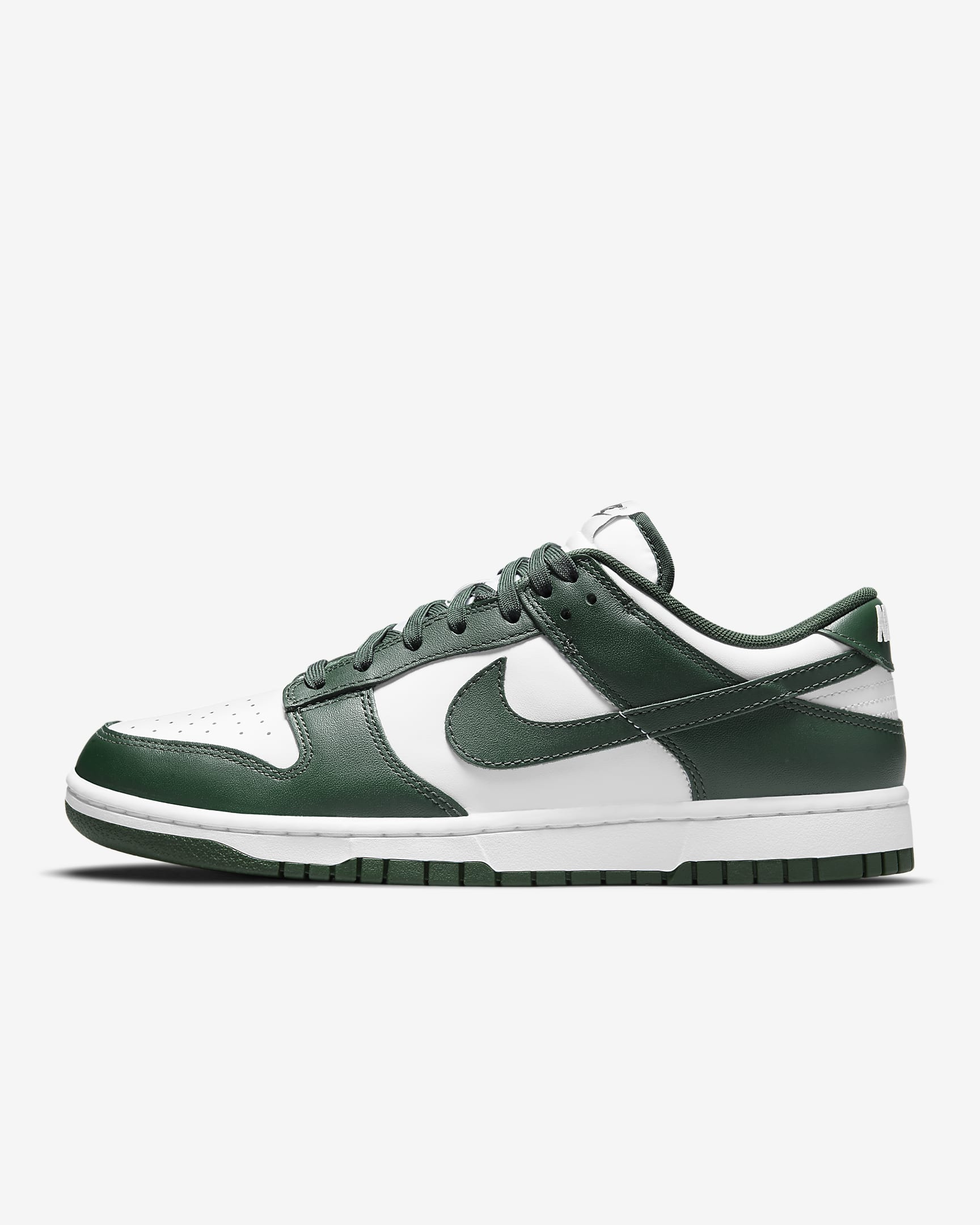 Buty męskie Nike Dunk Low Retro - Biel/Biel/Total Orange/Team Green