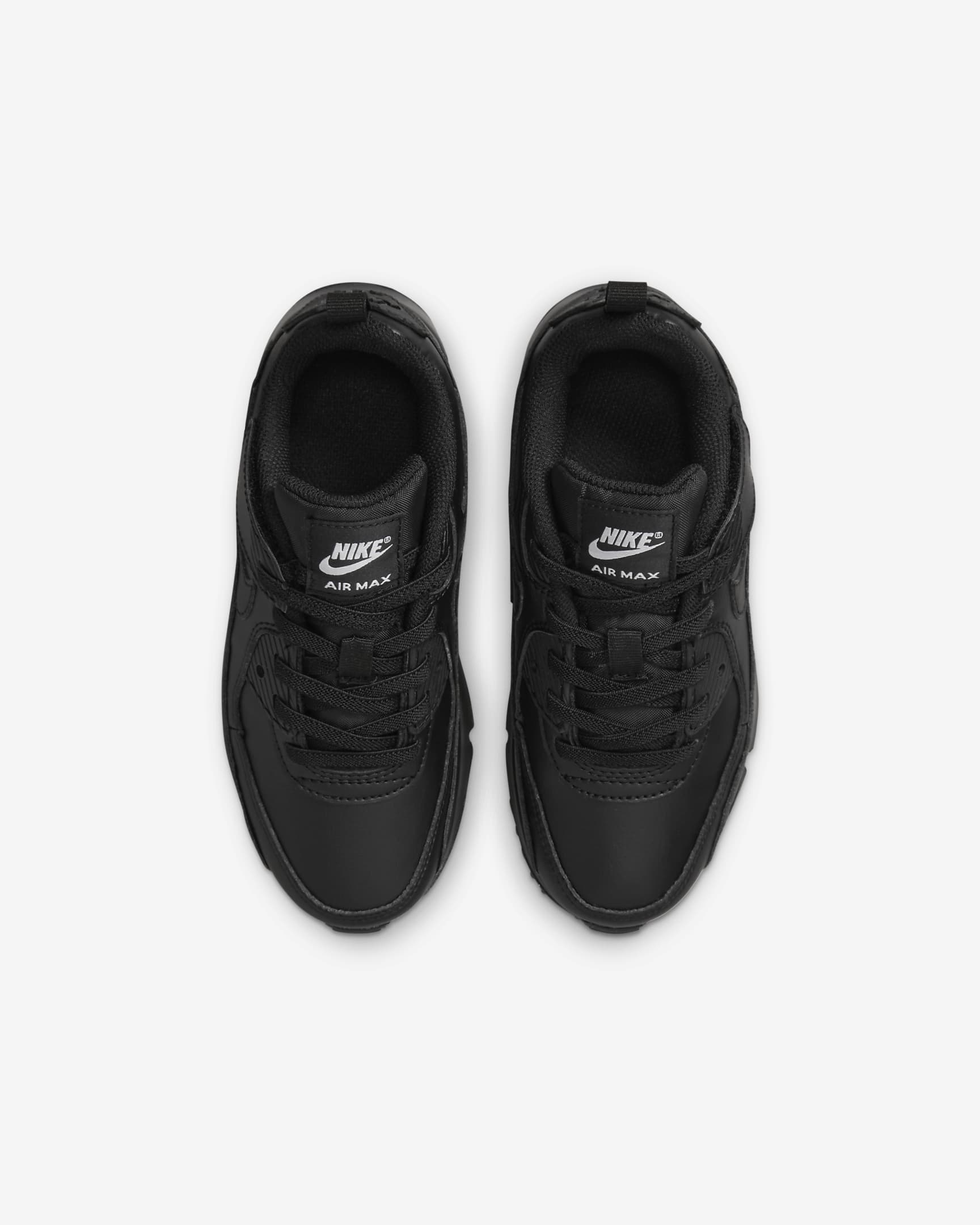 Nike Air Max 90 EasyOn Younger Kids' Shoes - Black/Black/White/Black