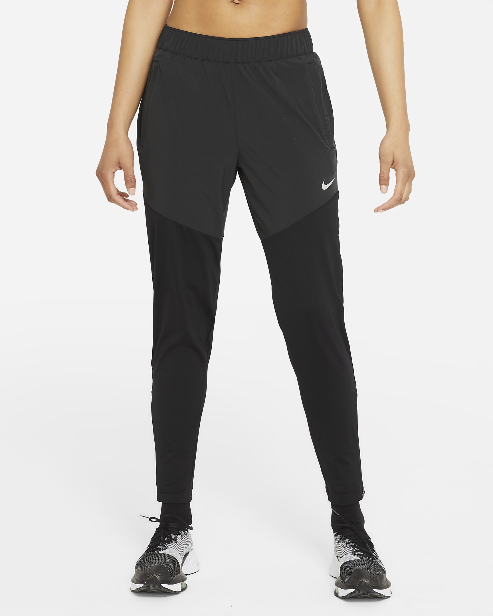 Γυναικείο παντελόνι για τρέξιμο Nike Dri-FIT Essential - Μαύρο