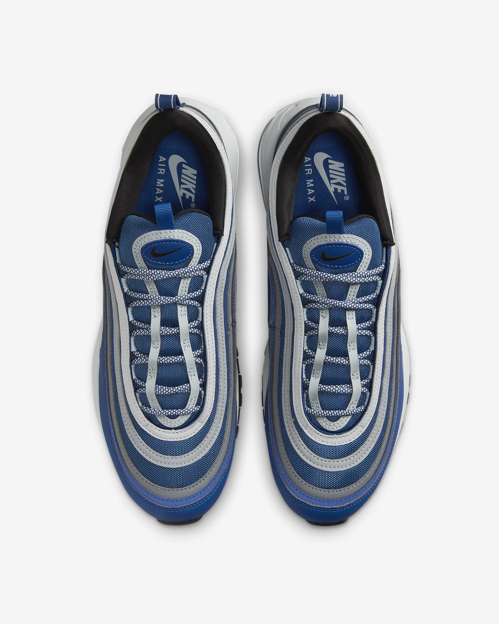 Nike Air Max 97 男鞋 - Court Blue/Pure Platinum/Wolf Grey/Glacier Blue