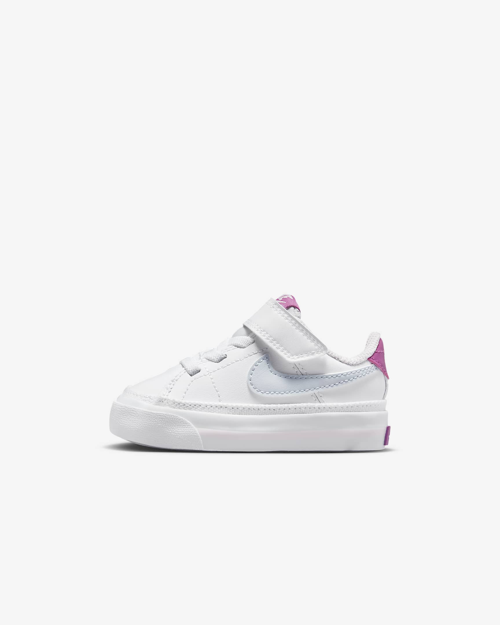 NikeCourt Legacy Baby/Toddler Shoes - White/Cosmic Fuchsia/Pearl Pink/Football Grey