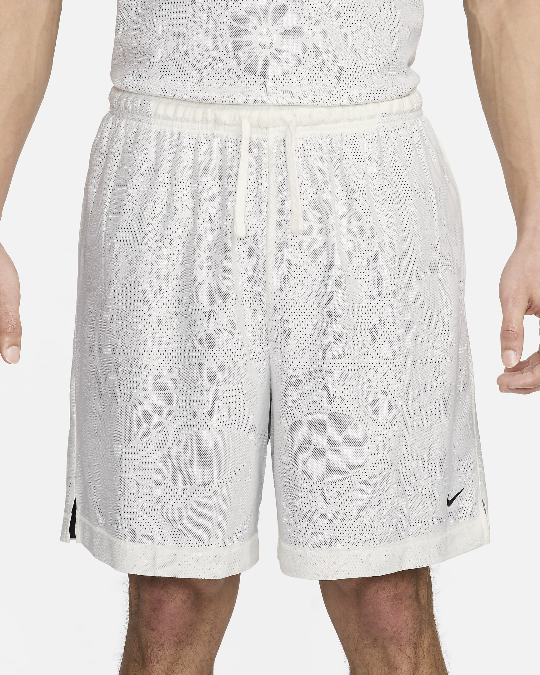 Nike Standard Issue Dri-FIT Çift Taraflı 15 cm Erkek Basketbol Şortu - Sail/Siyah/Siyah