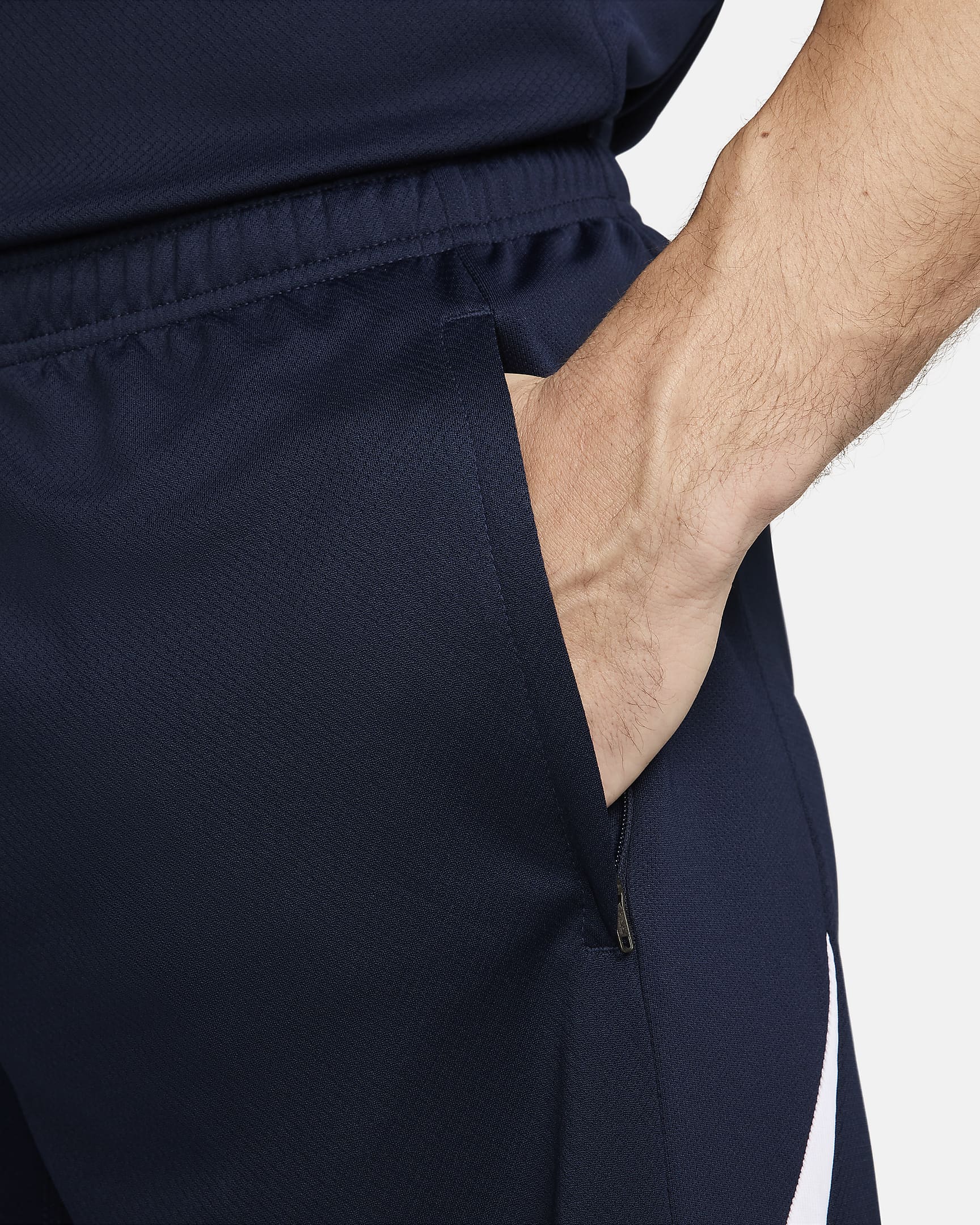 Short de foot Dri-FIT Nike Strike pour homme - Obsidian/Obsidian/Blanc/Blanc