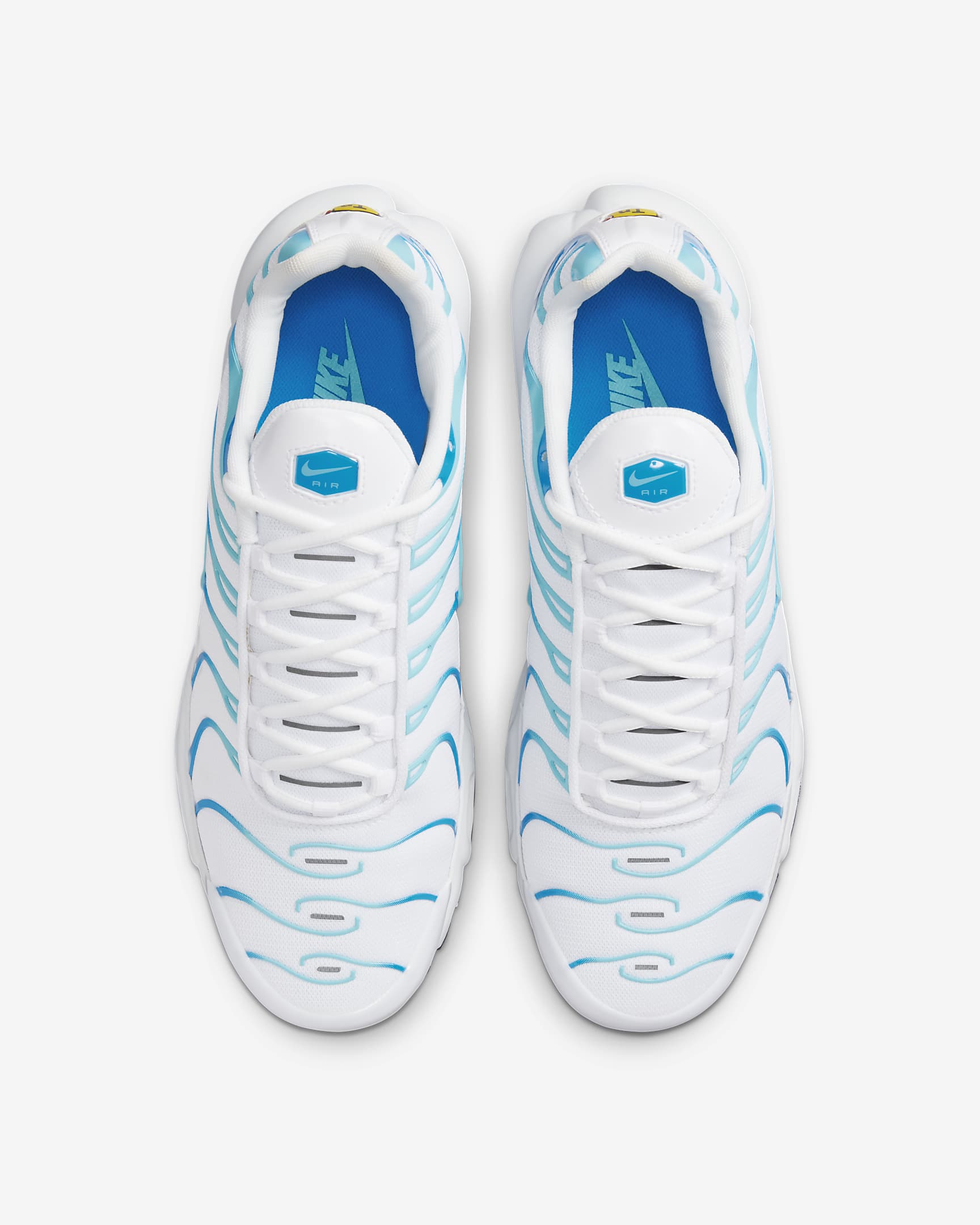 รองเท้าผู้ชาย Nike Air Max Plus - ขาว/Reflect Silver/ดำ/Polarized Blue