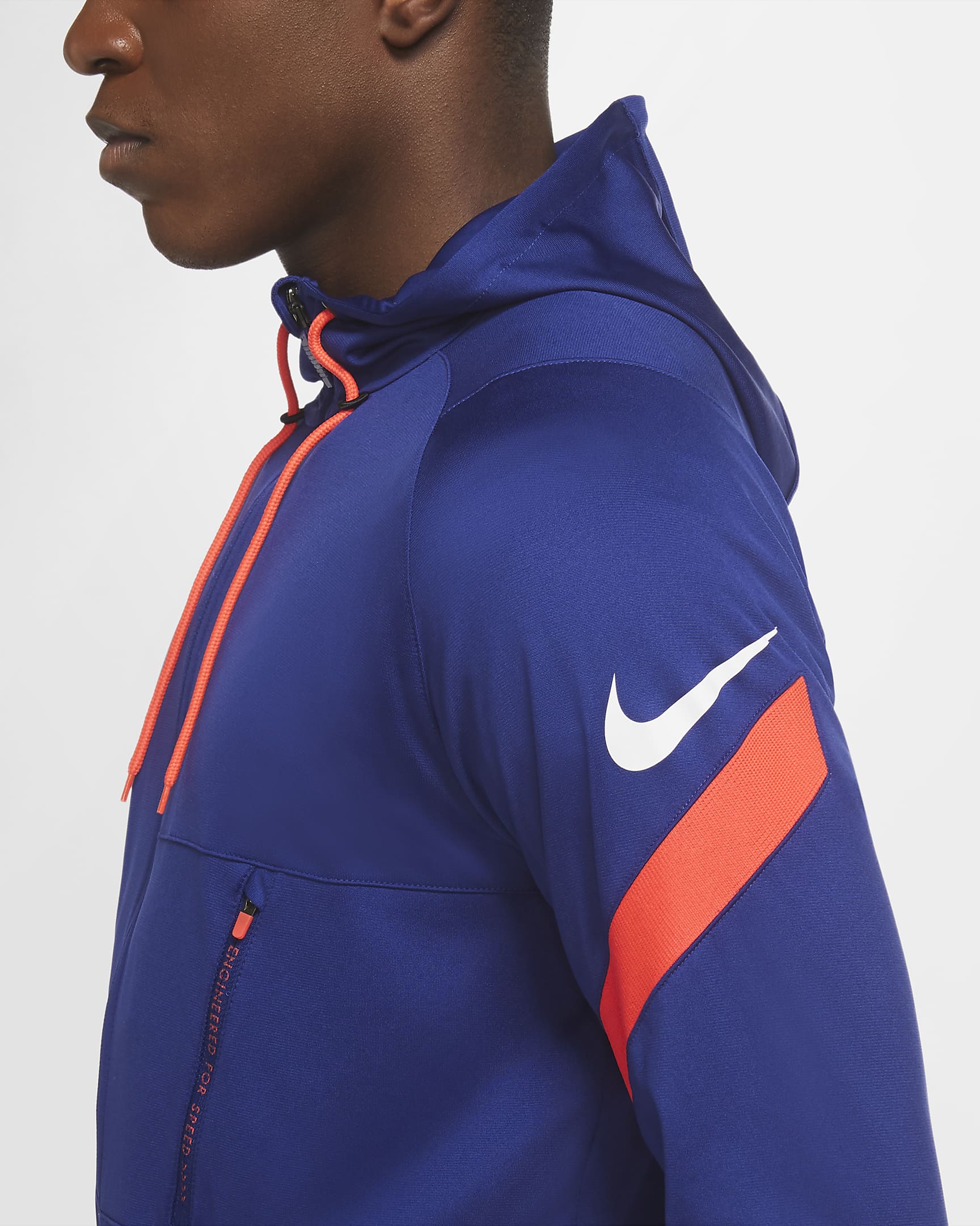 Nike Dri-FIT Strike Men's Knit Football Tracksuit - Deep Royal Blue/Deep Royal Blue/Bright Crimson/White