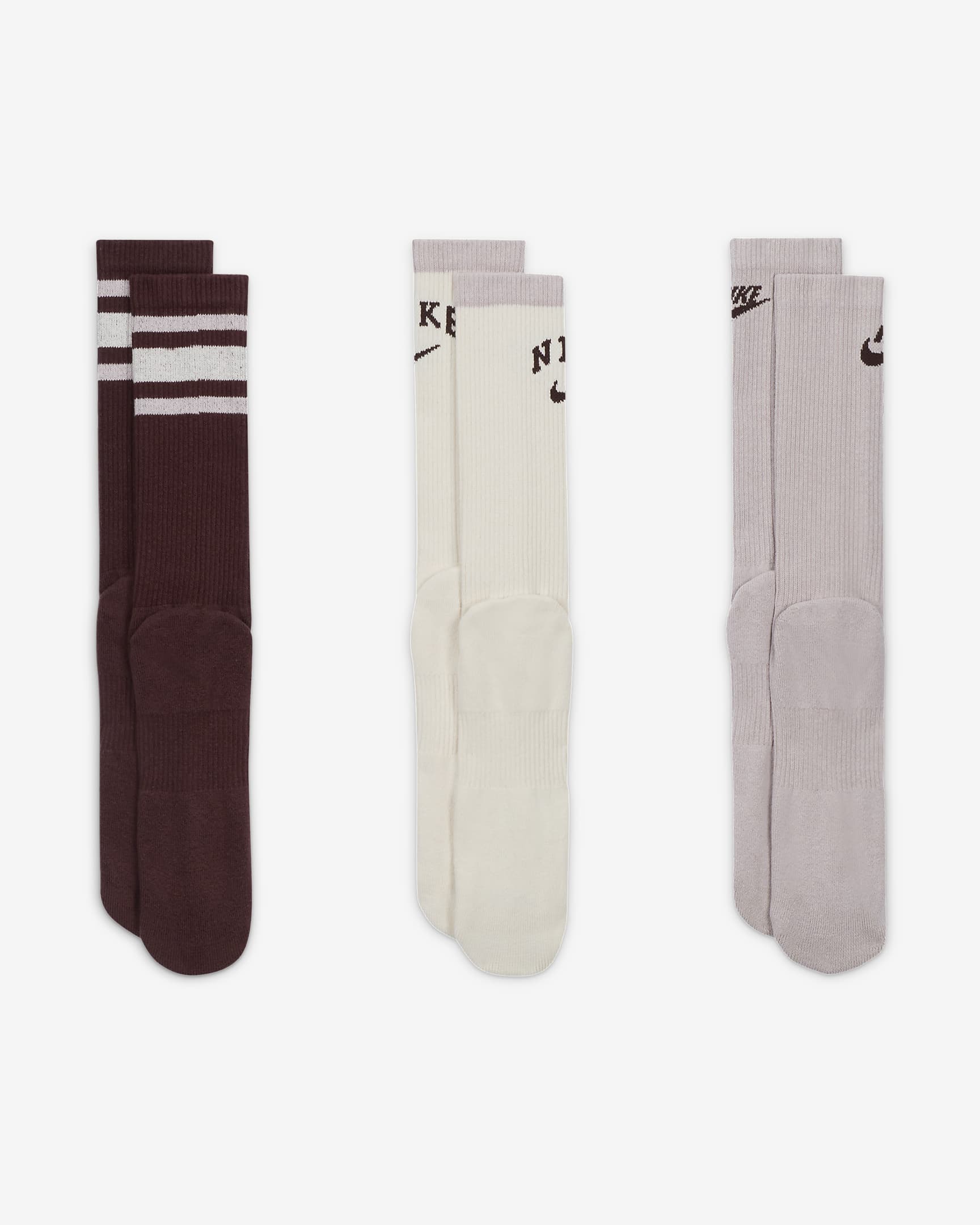Nike Everyday Plus Cushioned Crew-Socken (3 Paar) - Multi-Color