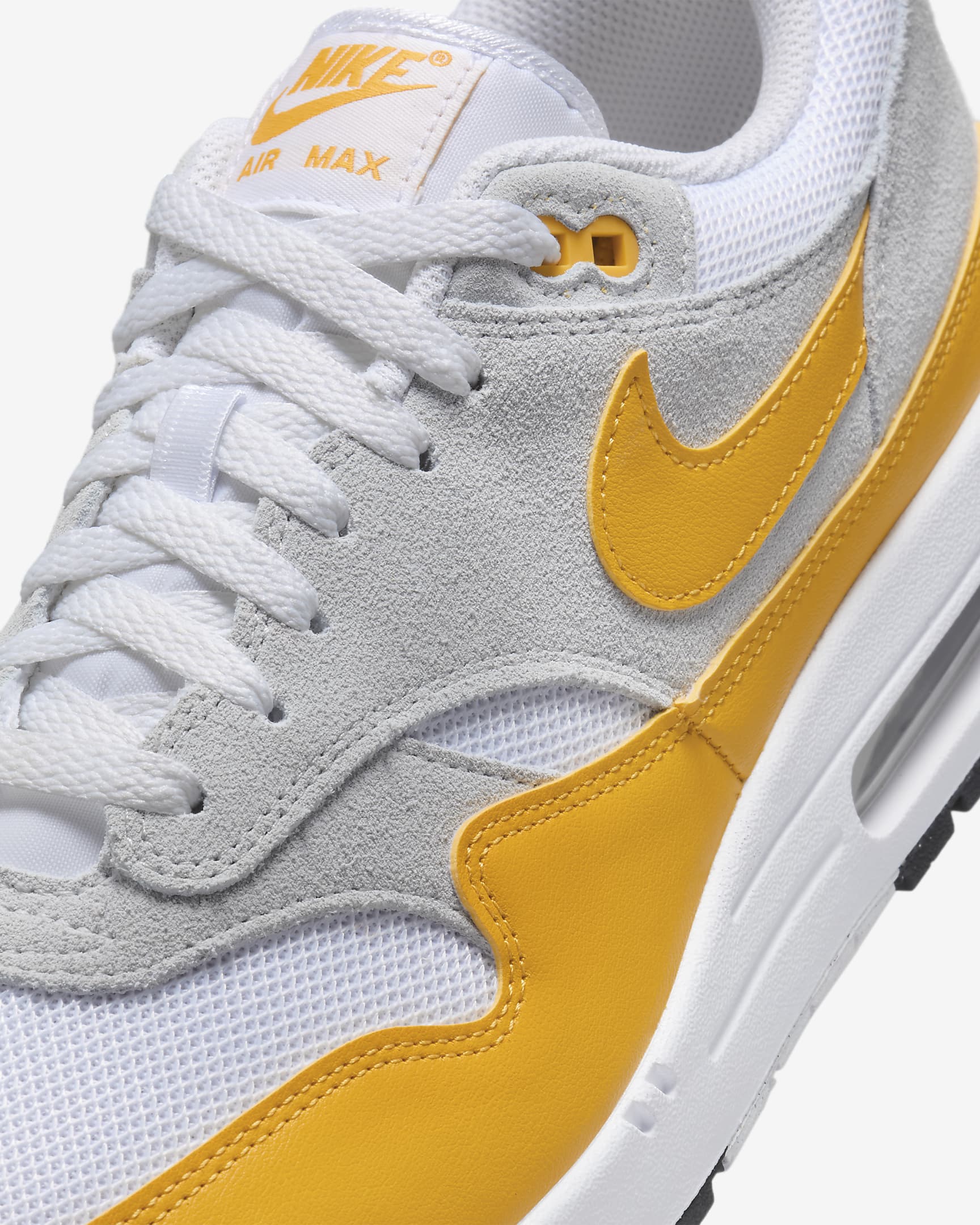 Nike Air Max 1 Essential Zapatillas - Hombre - Blanco/Pure Platinum/Negro/University Gold