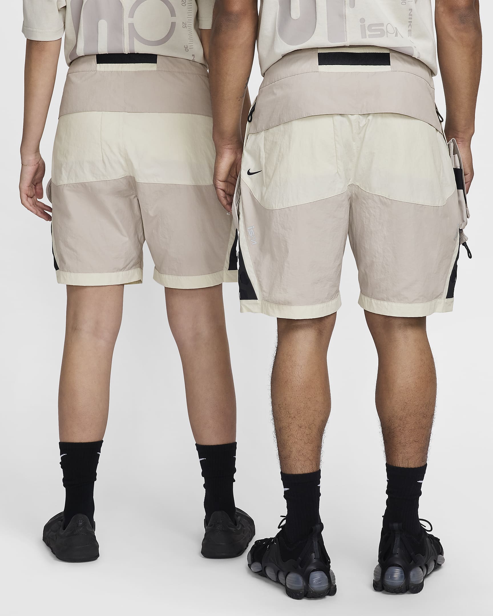 Nike ISPA Shorts - Light Bone/Moon Particle/Black