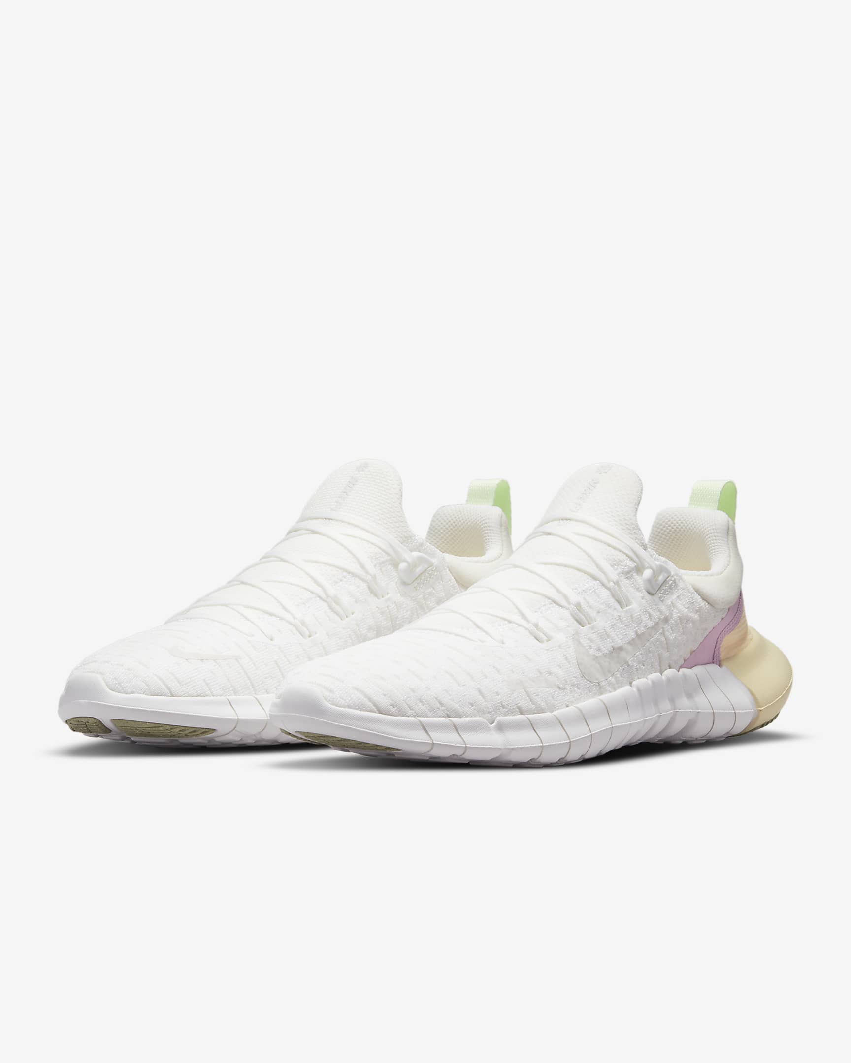 Nike Free Run 5.0 Women's Road Running Shoes - Summit White/Light Arctic Pink/Platinum Tint