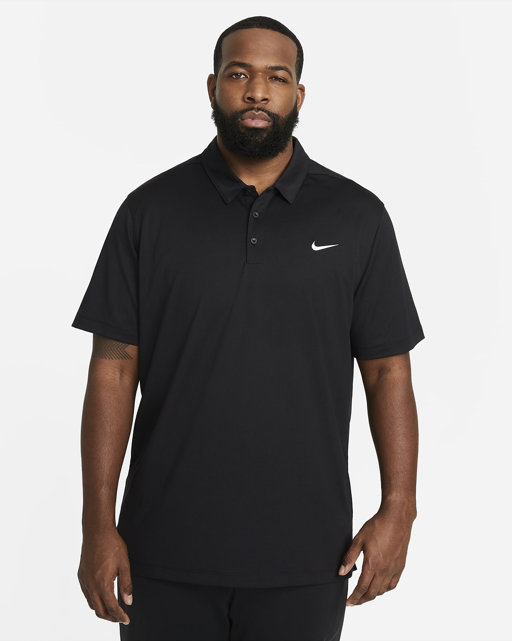 Polo de fútbol para hombre Nike - Negro/Negro/Blanco