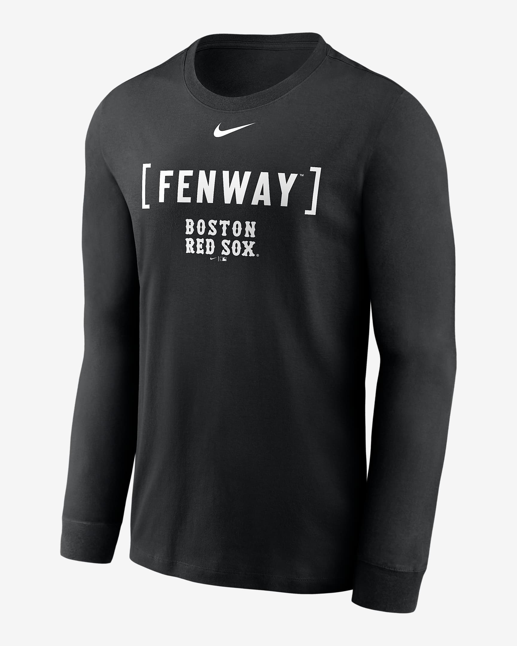 Boston Red Sox Fashion Men's Nike MLB Long-Sleeve T-Shirt - Black