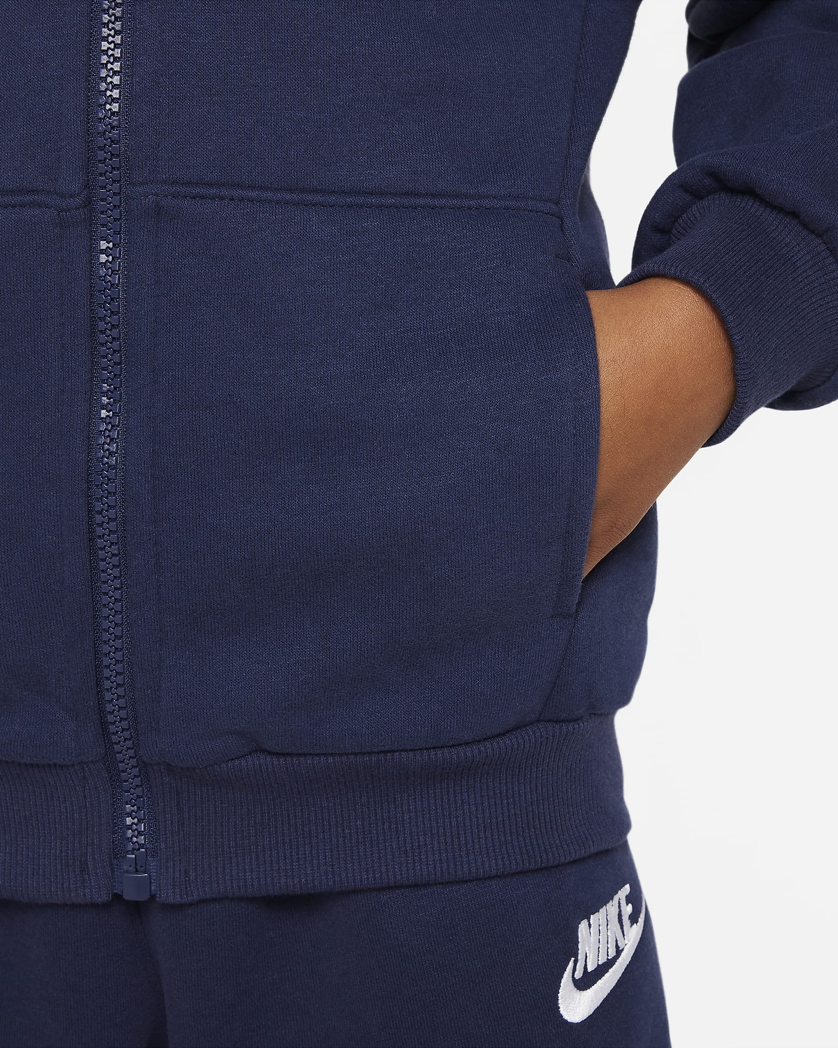 Nike Sportswear Club Fleece Little Kids' Pullover Hoodie - Midnight Navy