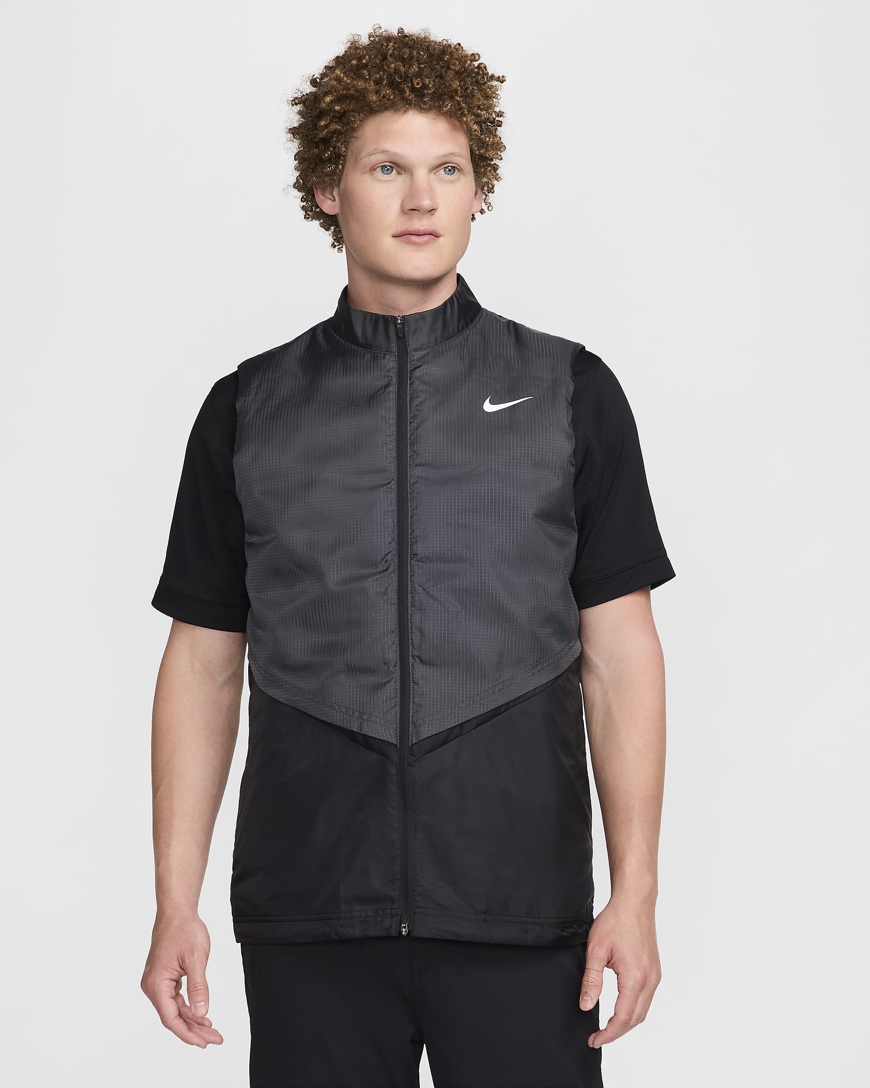 Chaleco de golf Therma-FIT ADV Repel para hombre Nike - Negro/Antracita/Blanco