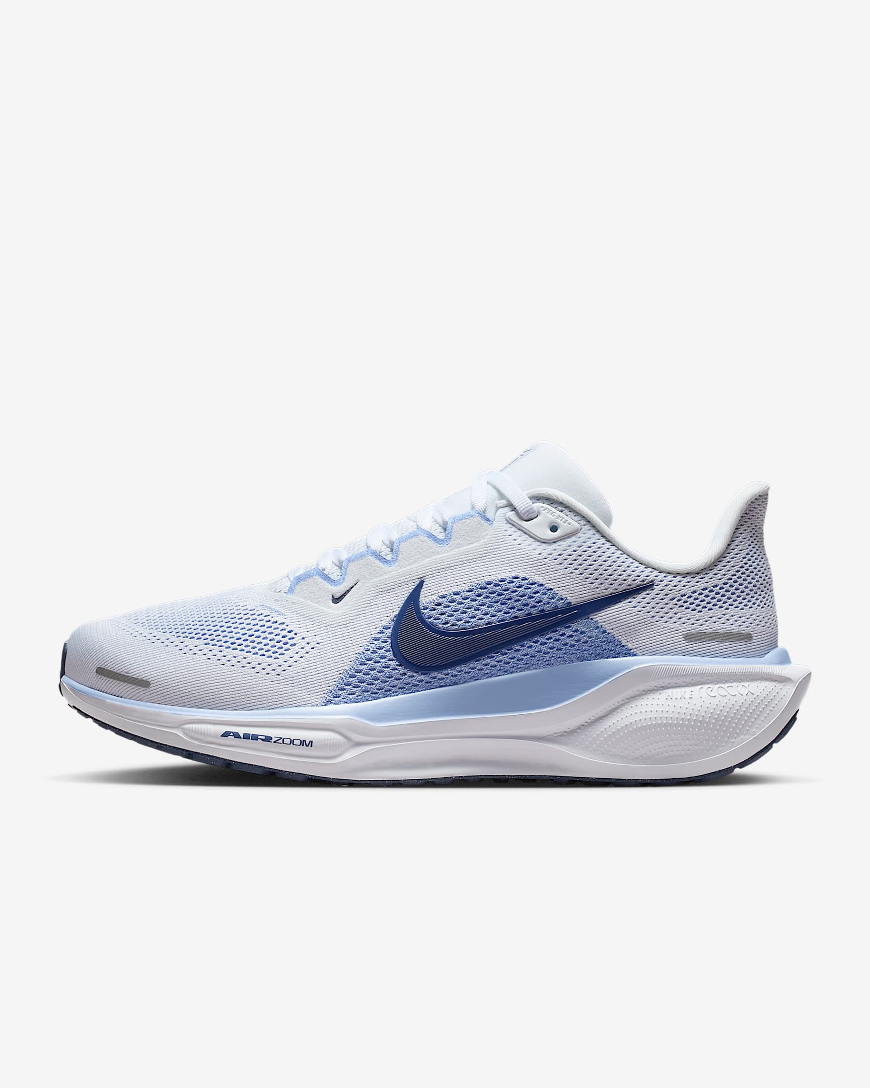 Nike Pegasus 41 Women's Road Running Shoes (Wide) - White/Aluminum/Football Grey/Diffused Blue