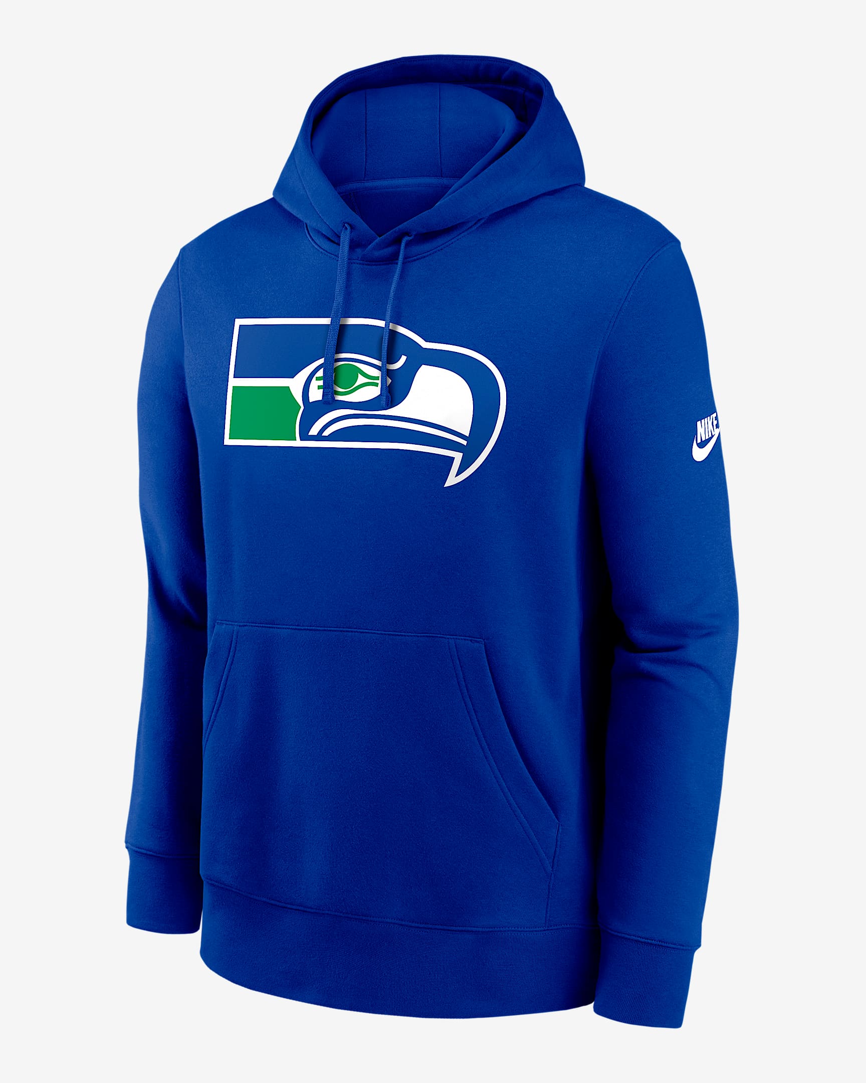 Sudadera con gorro sin cierre Nike de la NFL para hombre Seattle Seahawks Club Logo - Royal
