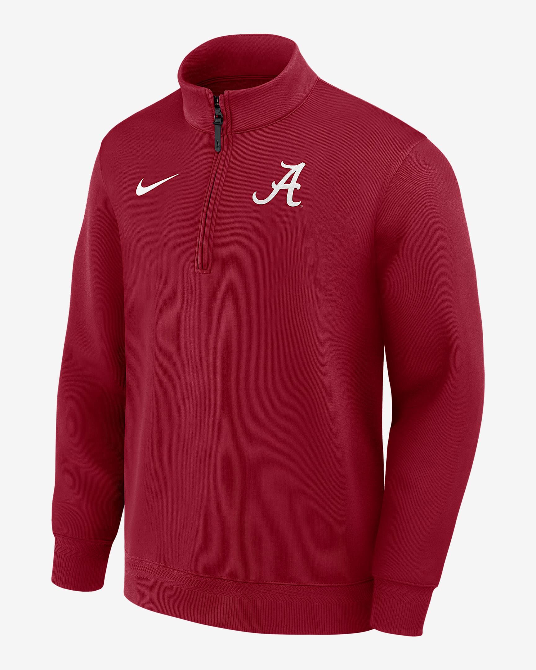 Alabama Coaches Men's Nike Dri-FIT College Long-Sleeve 1/2-Zip Top - Crimson