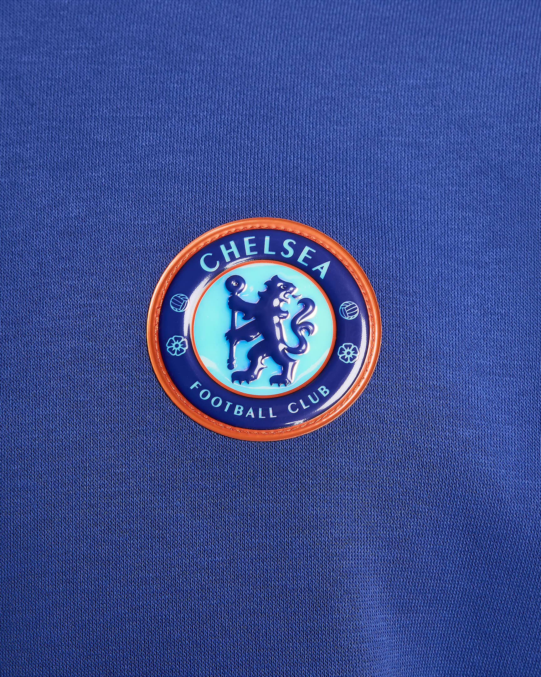 Sweat à capuche Nike Football Chelsea FC Club pour homme - Rush Blue/Blanc