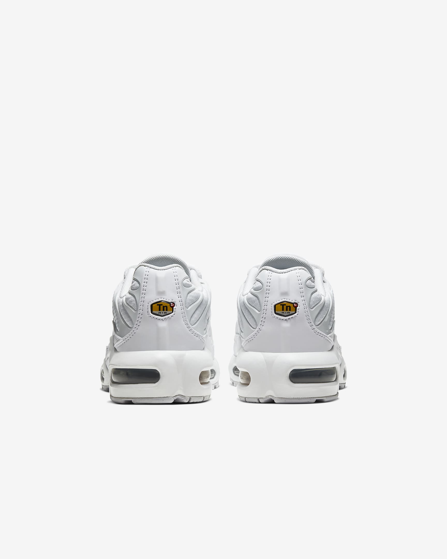 Nike Air Max Plus sko til store barn - Hvit/Metallic Silver/Hvit