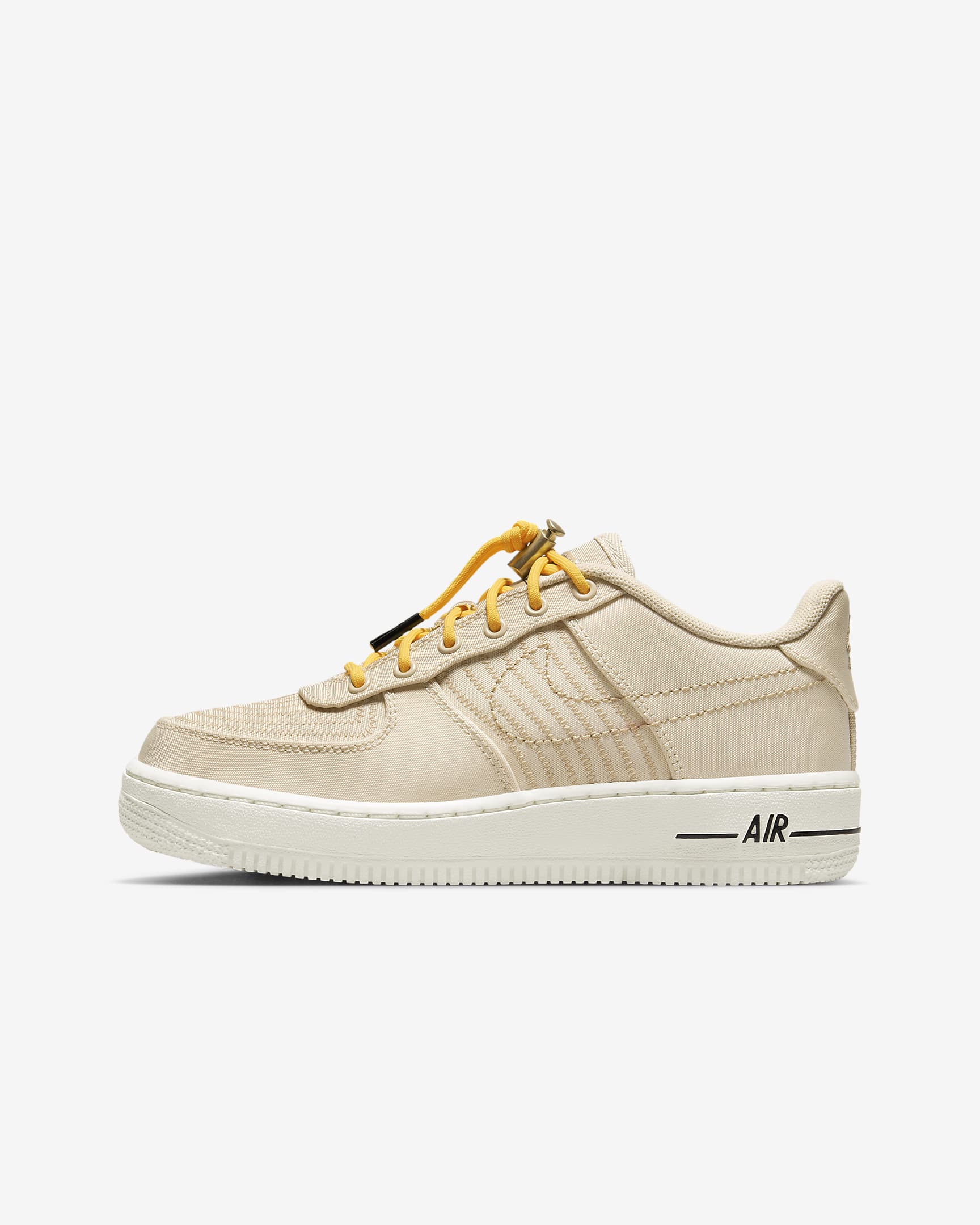 Nike Air Force 1 LV8 3 Older Kids' Shoes - Sand Drift/Citron Pulse/Hemp/Sail