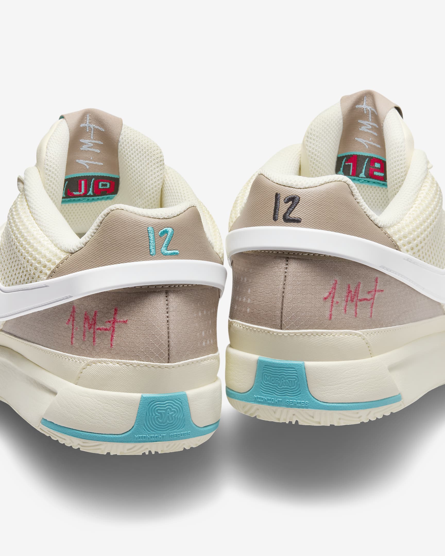 Ja 1 "Vacation" Basketball Shoes - Coconut Milk/Khaki/Black/Coconut Milk