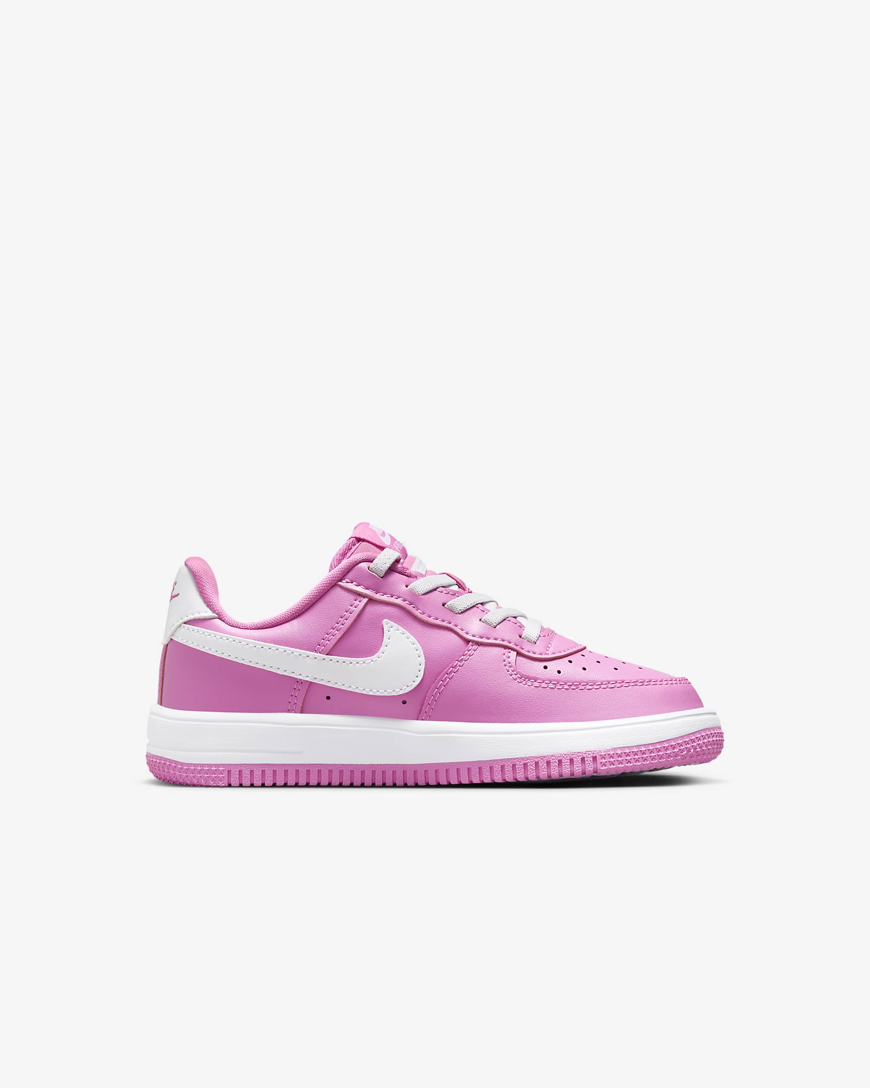 Nike Force 1 Low EasyOn Younger Kids' Shoes - Playful Pink/White