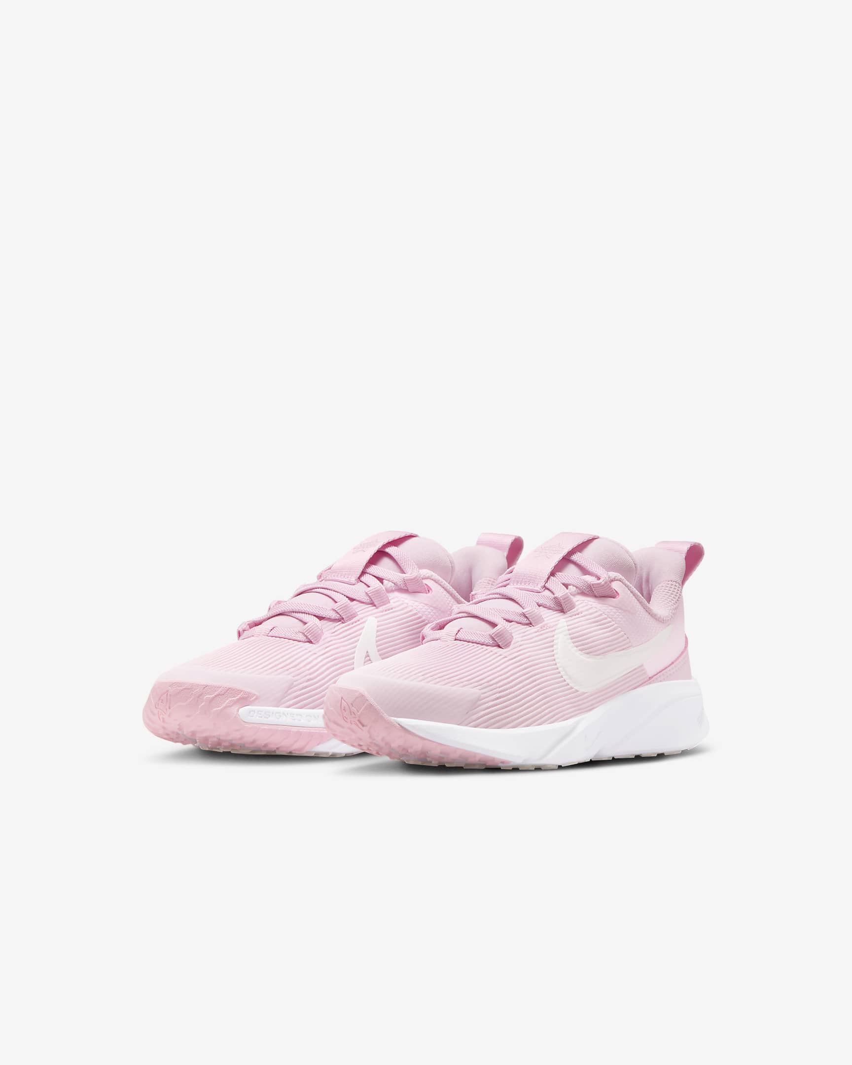 Nike Star Runner 4 小童鞋款 - Pink Foam/白色/Summit White