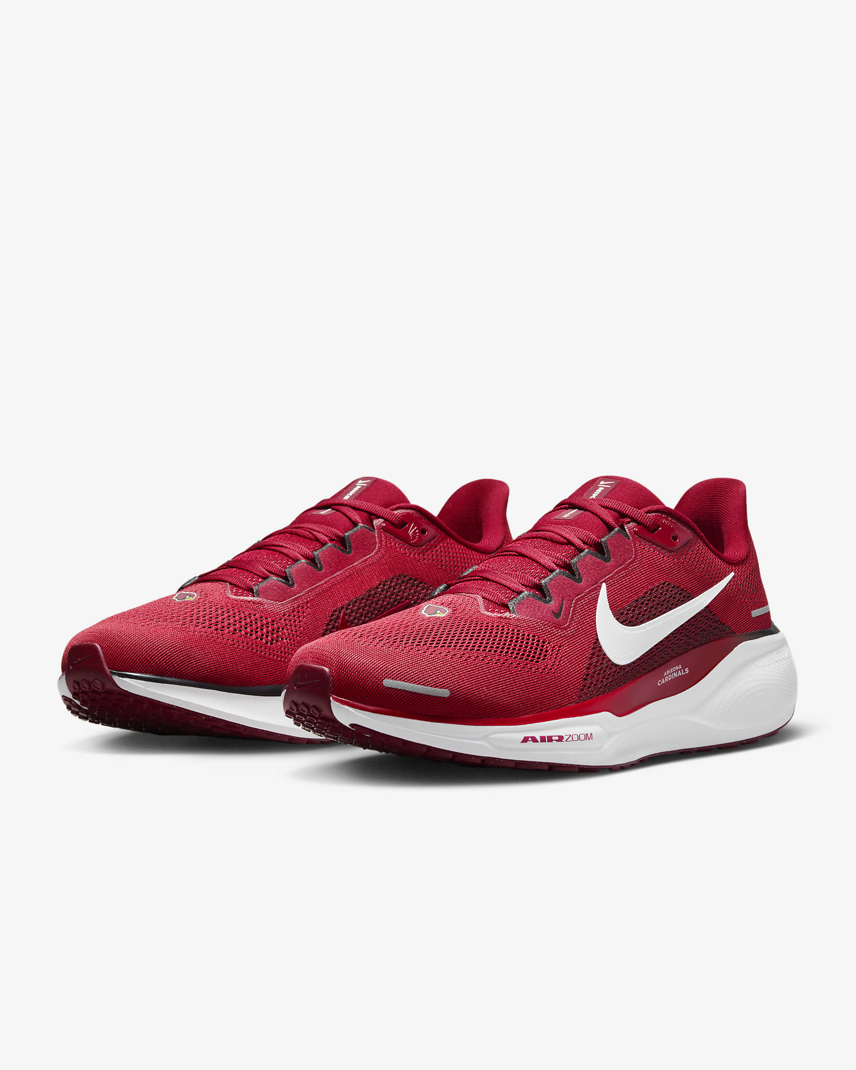 Nike Pegasus 41 NFL Arizona Cardinals Men's Road Running Shoes - Tough Red/White/Black/White