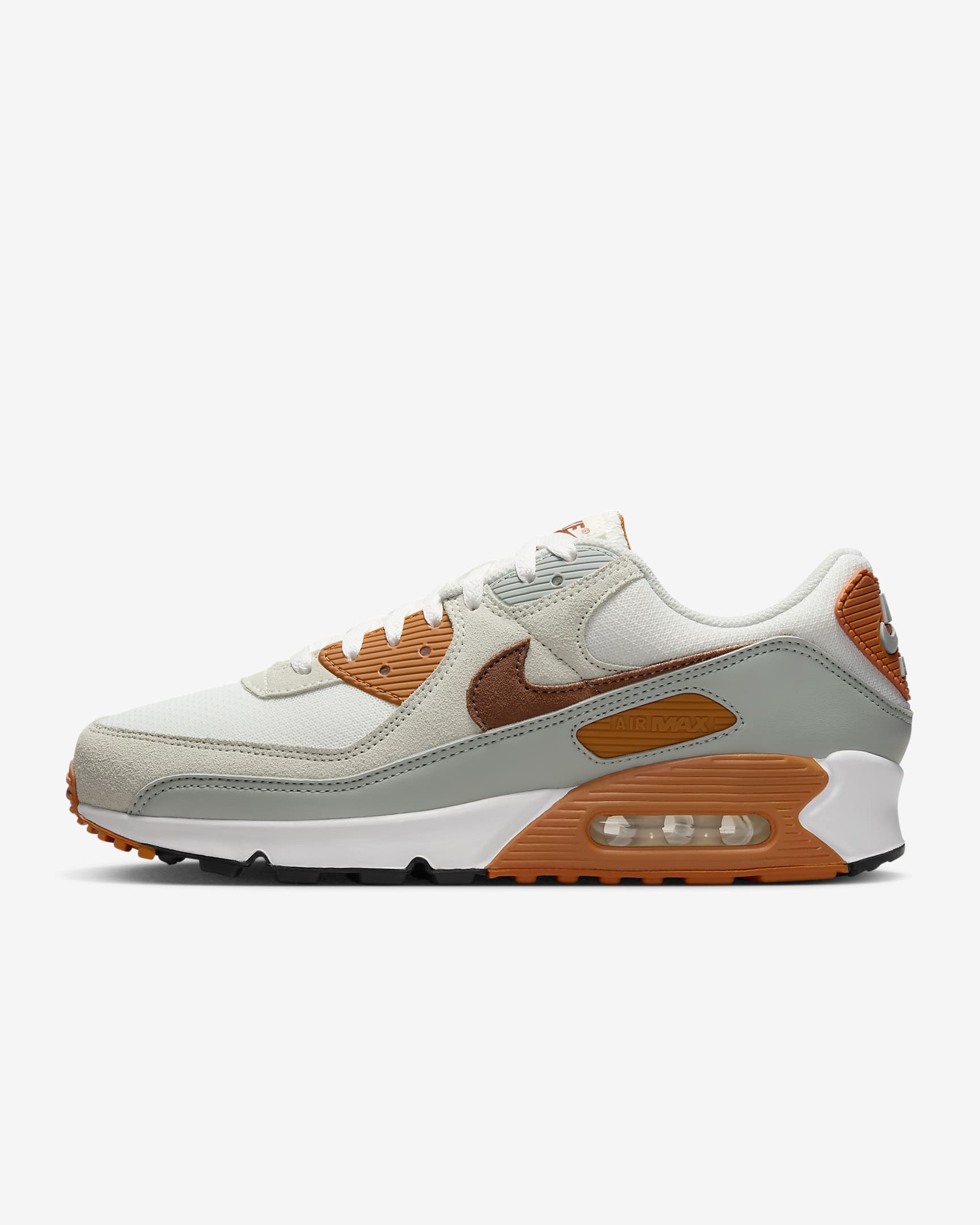 Nike Air Max 90 Men's Shoes - Summit White/Monarch/Light Pumice/Light British Tan