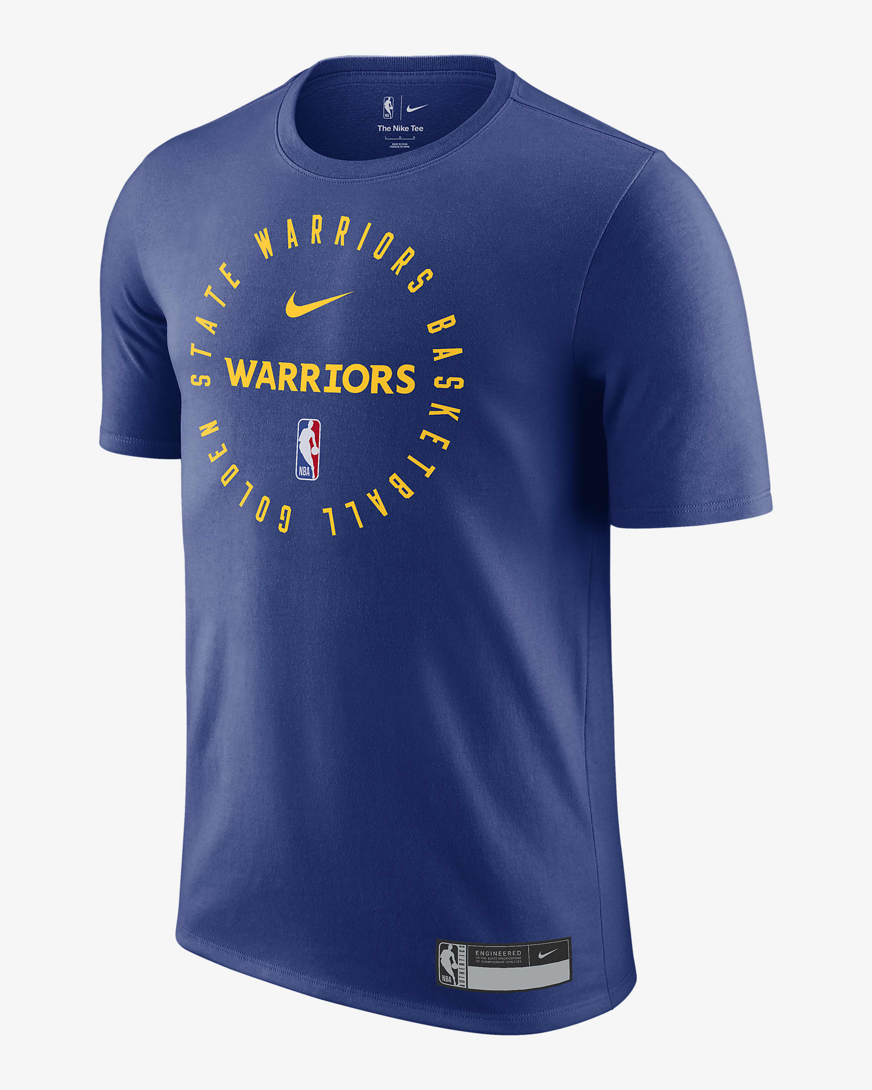 Golden State Warriors Men's Nike Dri-FIT NBA T-Shirt - Rush Blue