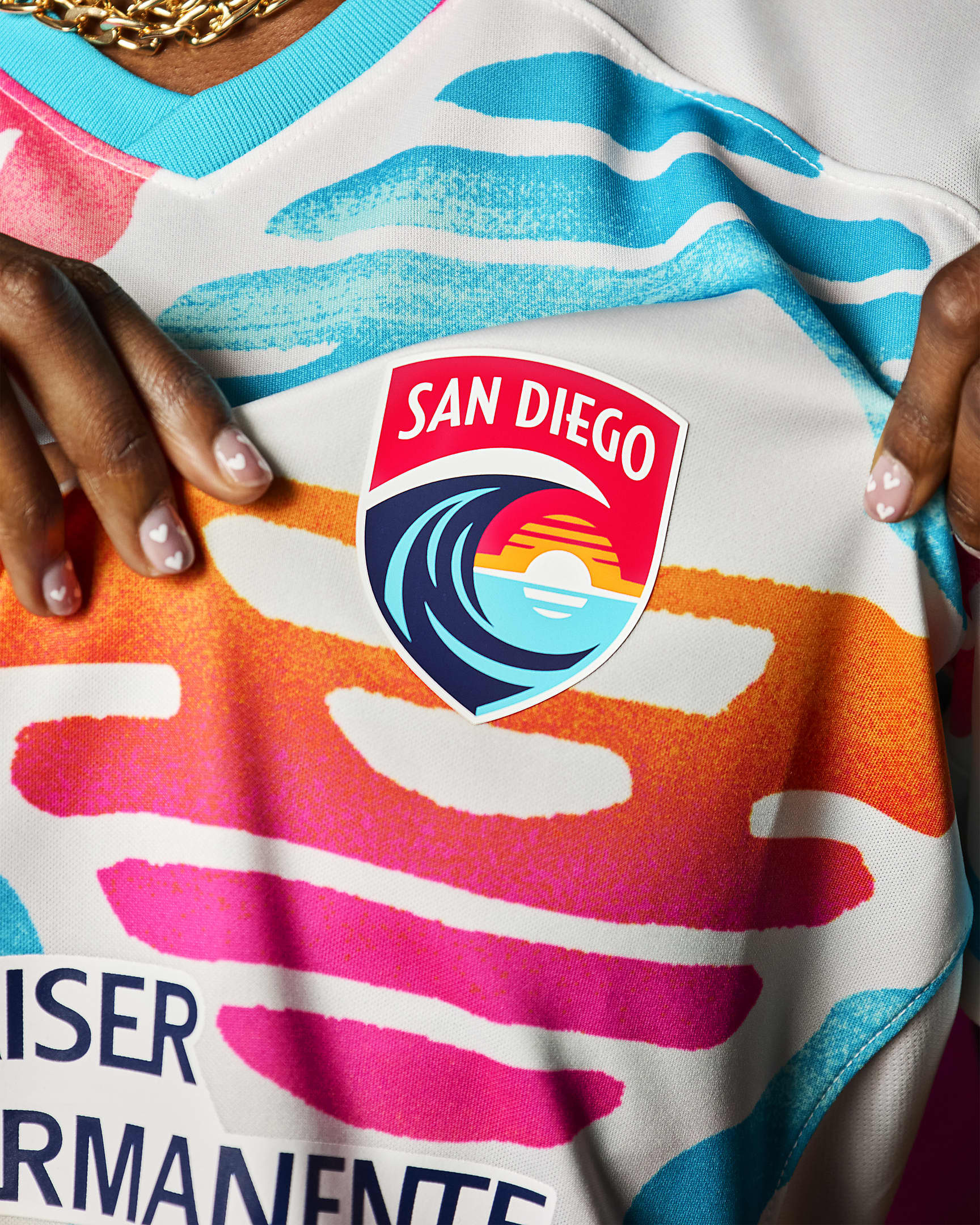 Jersey Nike Dri-FIT de la NWSL replica del San Diego Wave FC local 2024 Stadium para mujer - Blanco