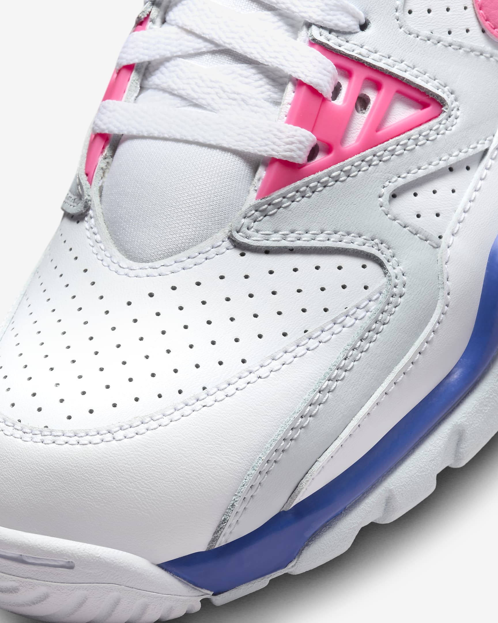 Tenis Nike Air Cross Trainer 3 Low - Blanco/Azul carrera/Plata liso/Hiperrosa