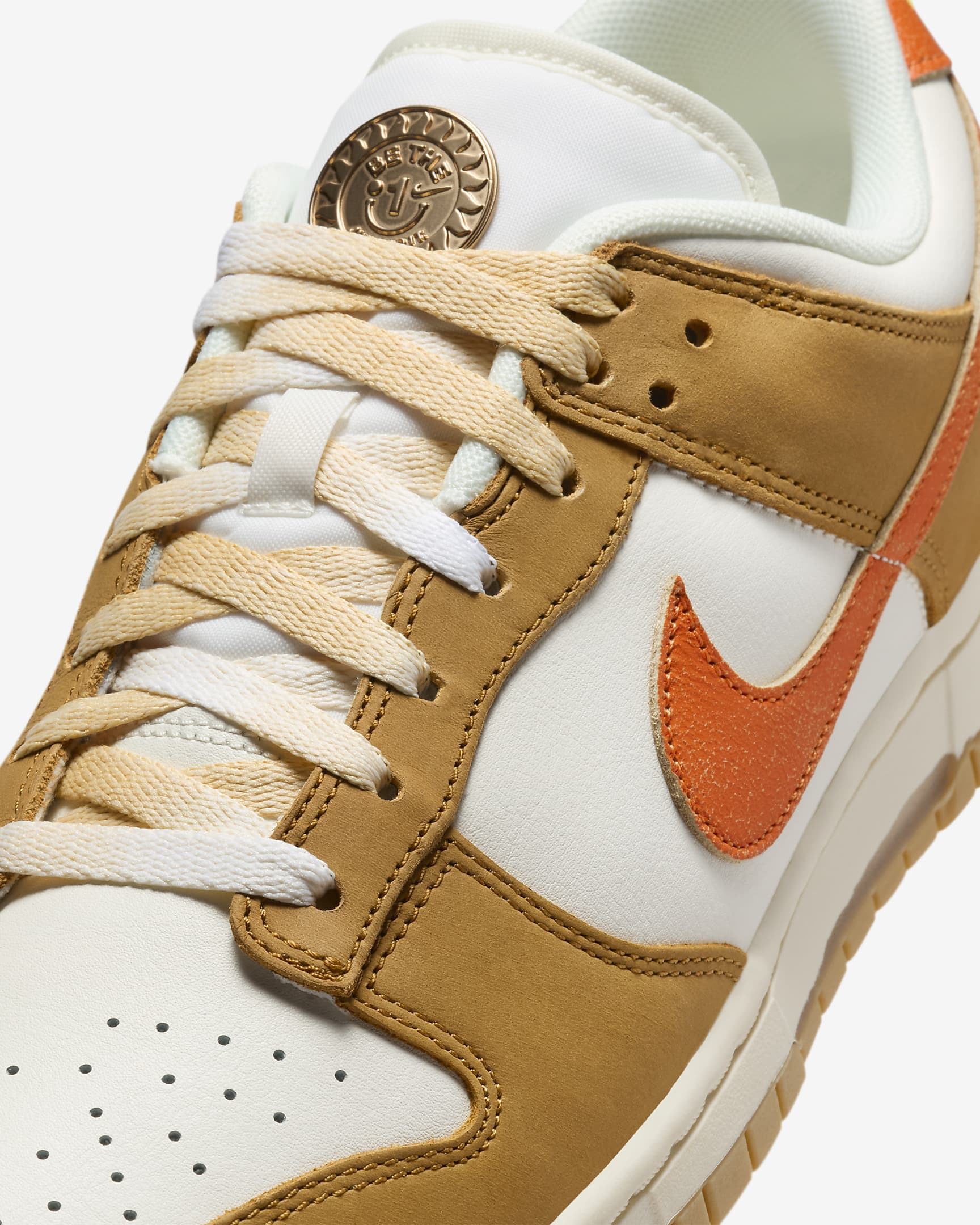 Nike Dunk Low Retro Shoes - Sail/Coconut Milk/Wheat/Safety Orange