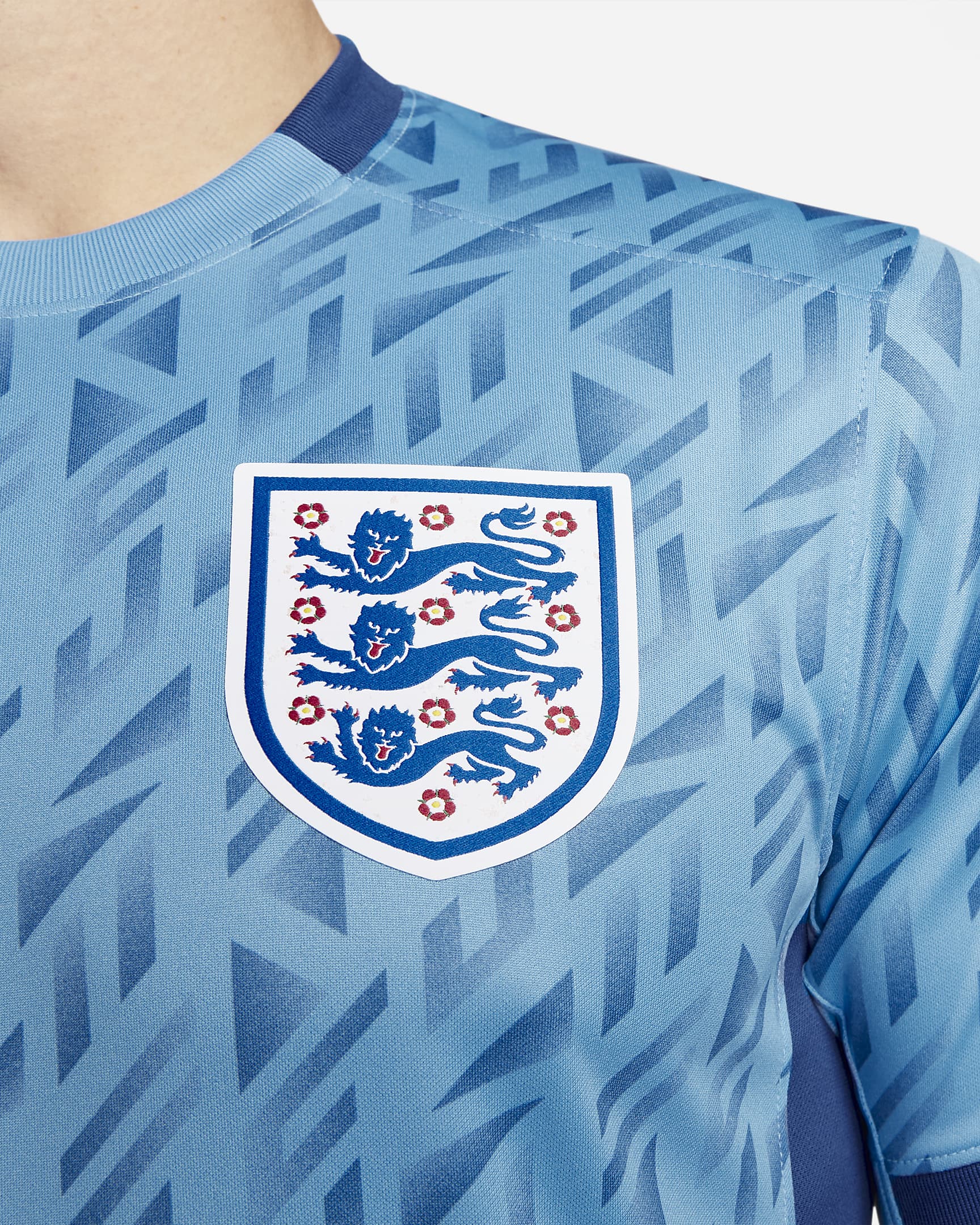 England 2023 Stadium Away Men's Nike Dri-FIT Football Shirt - Coast/Gym Blue/White