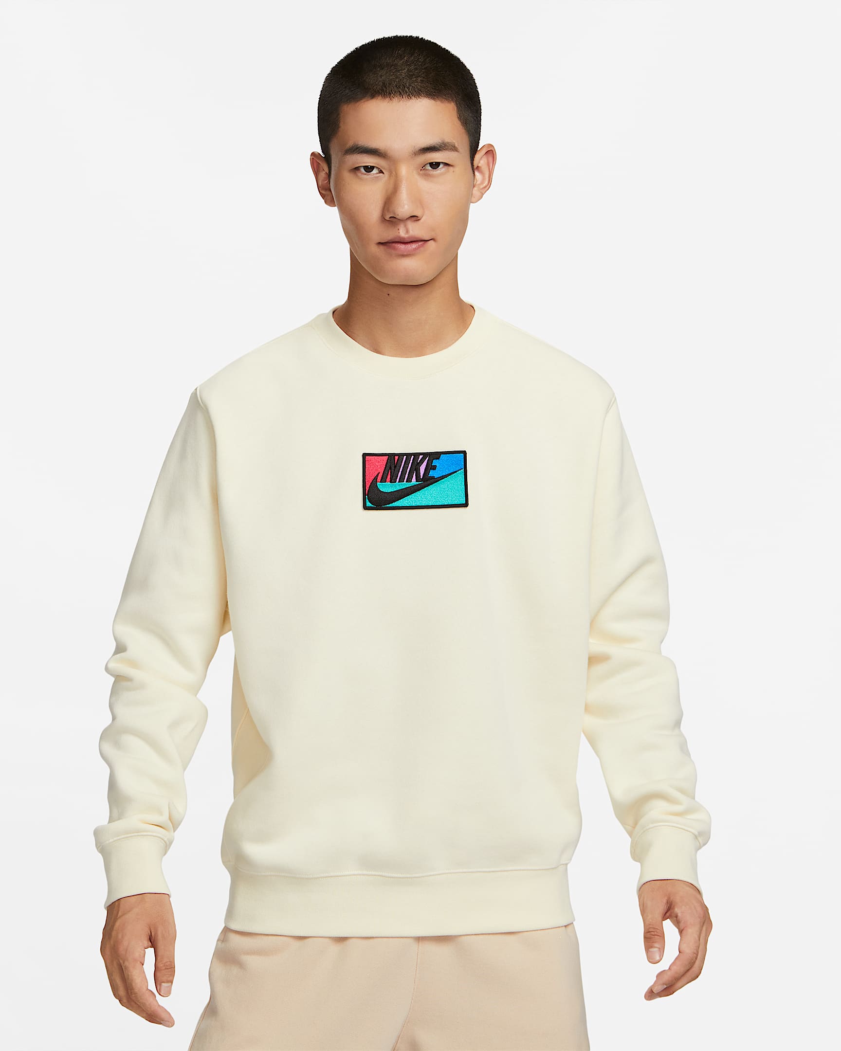Nike Club Fleece Men's Crew - Coconut Milk