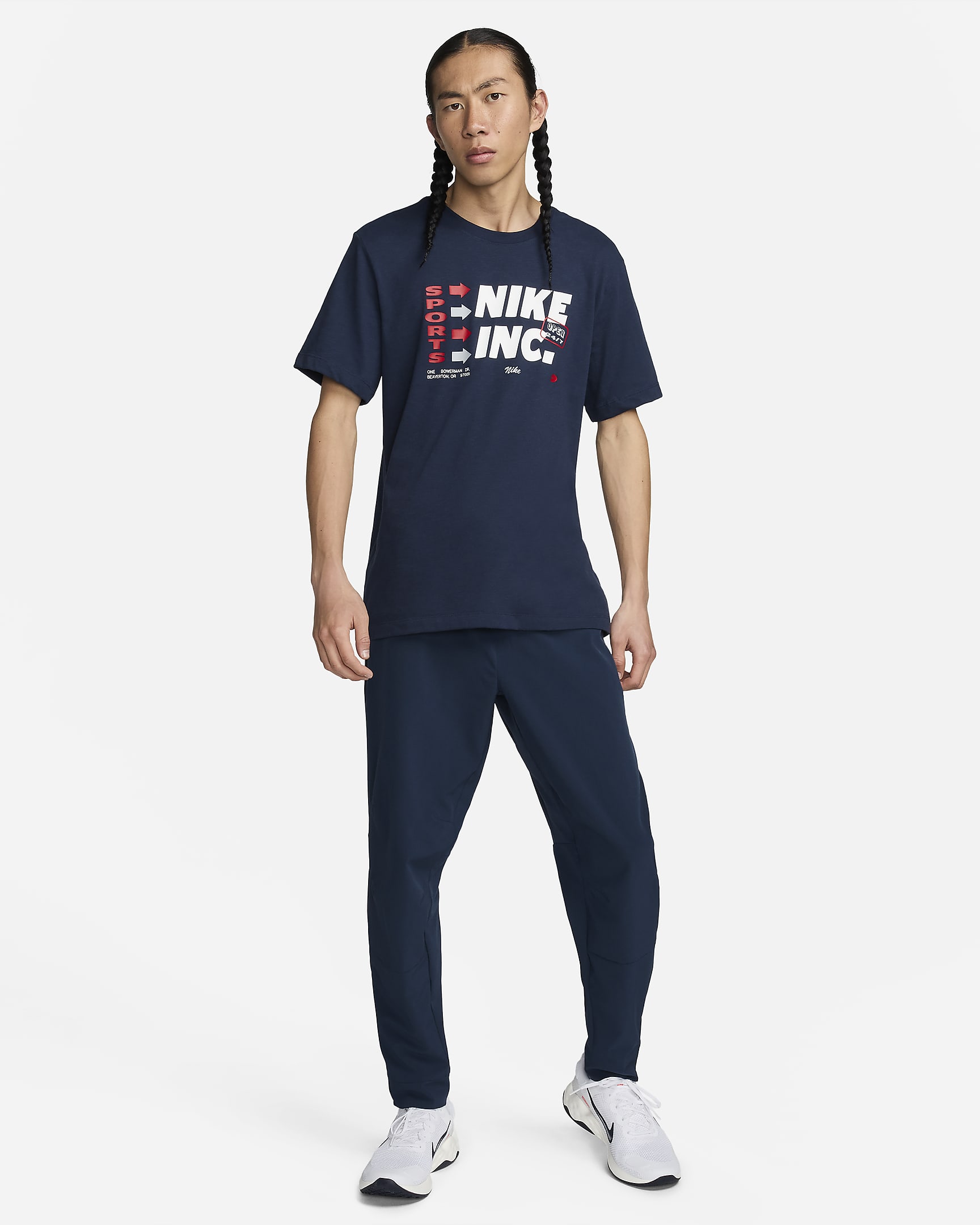 Nike Men's Dri-FIT Fitness T-Shirt - Obsidian